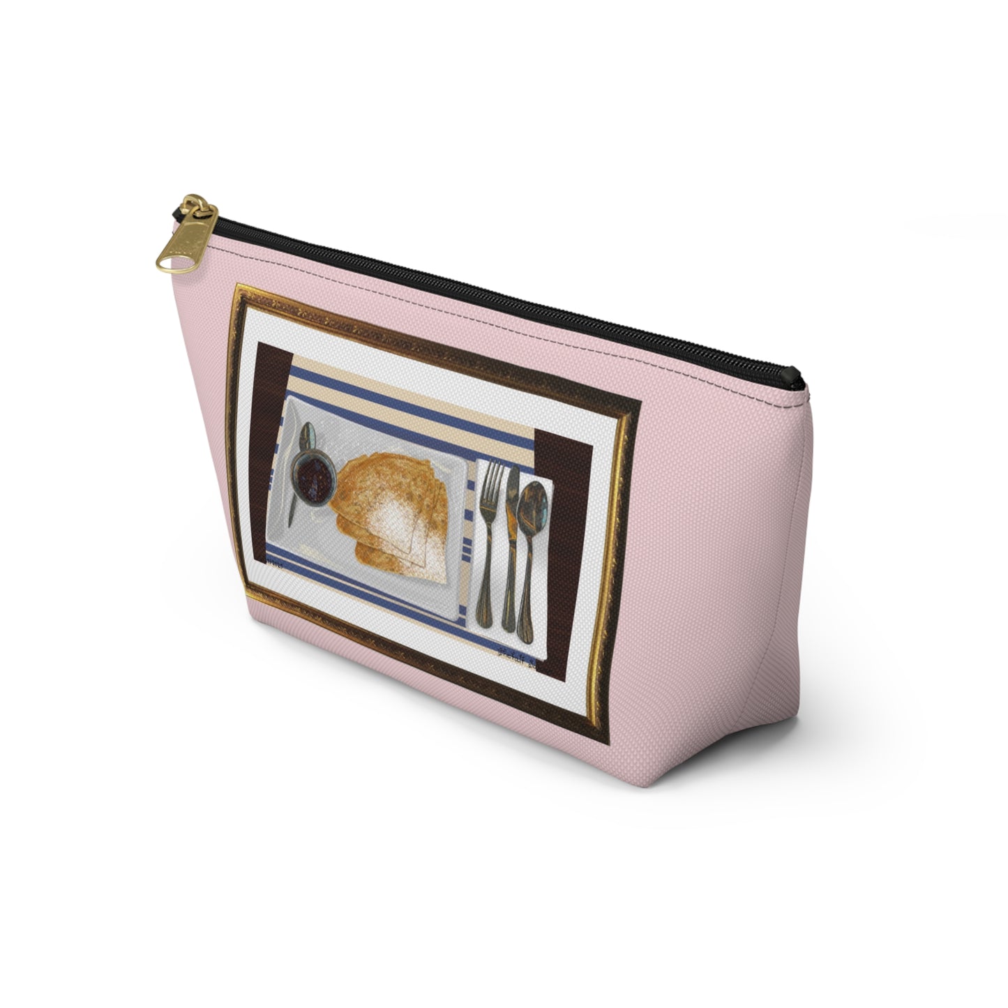 Crepes With Strawberry Bliss | Accessory Pouch w T-bottom