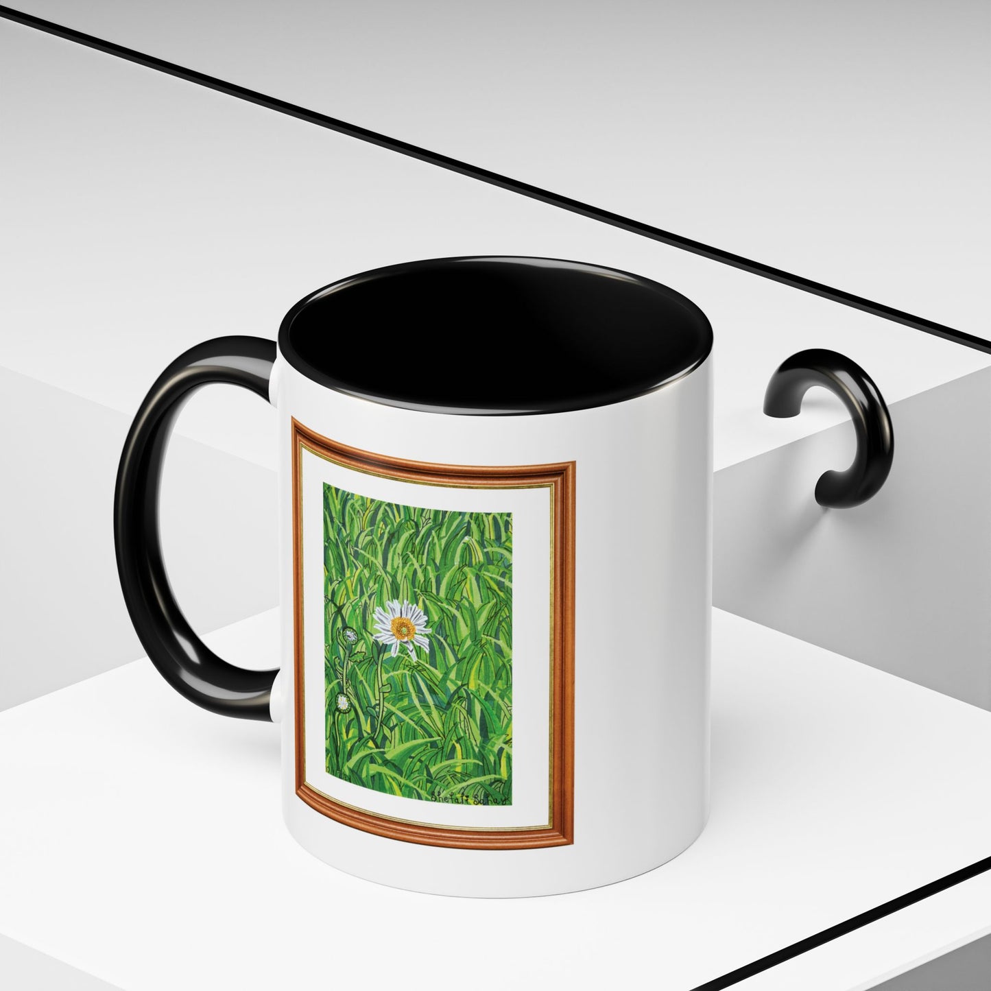 A Daisy In Bloom | Accent Coffee Mug (11, 15oz)