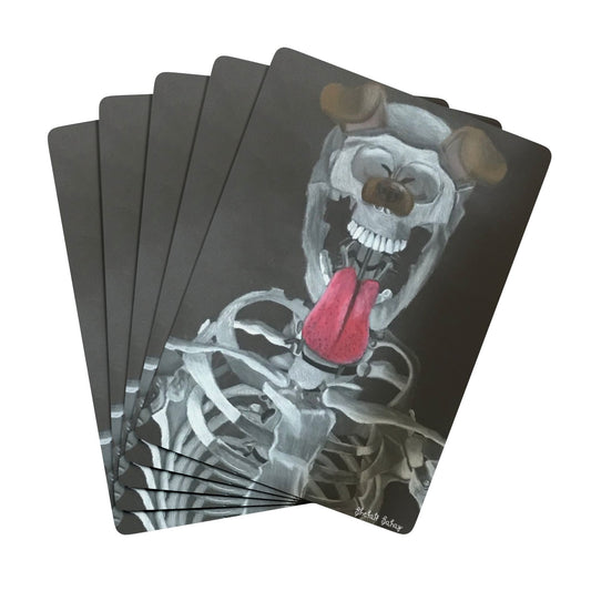 Skeleton Taking A Snapchat Selfie | Playing Cards