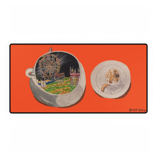 A Cup of Warren Expo with a Side of Fried Oreo | Desk Mat