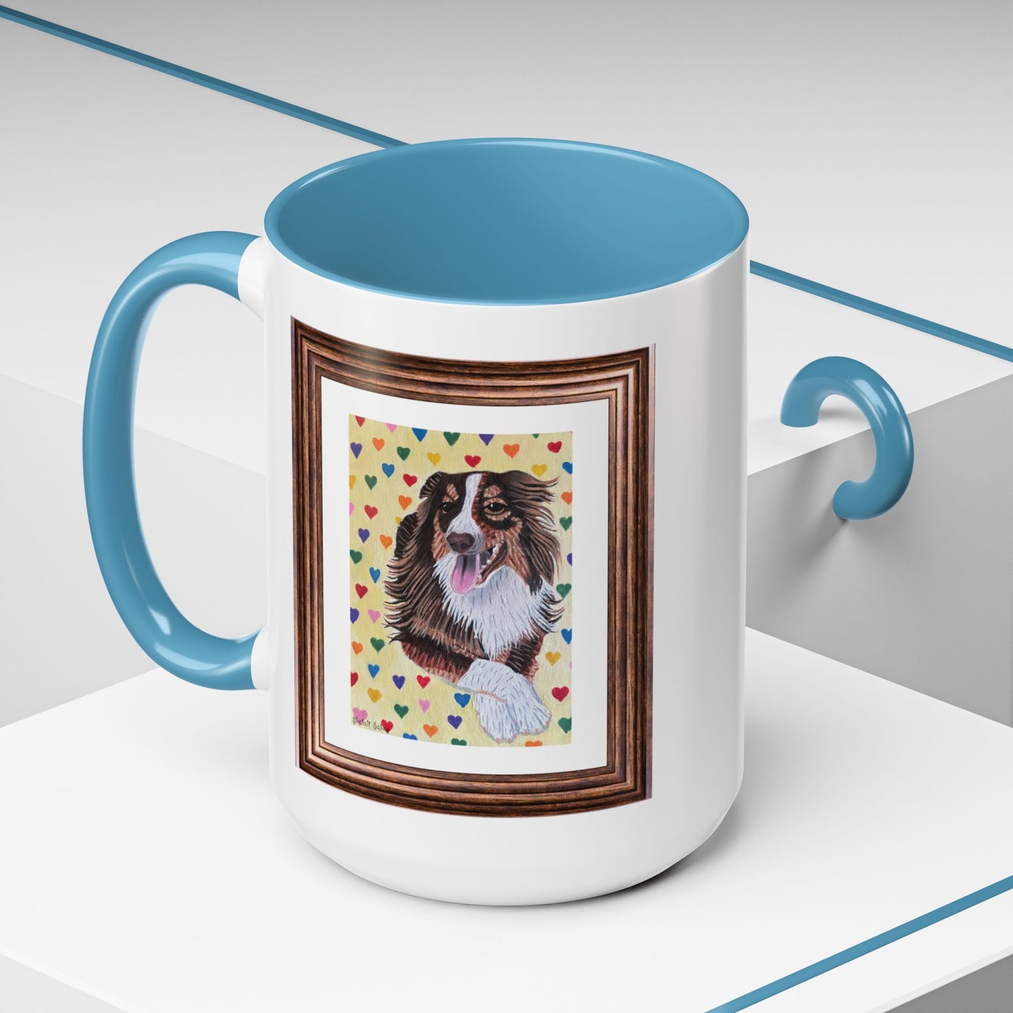 Leo The Handsome Dog | Accent Coffee Mug (11, 15oz)