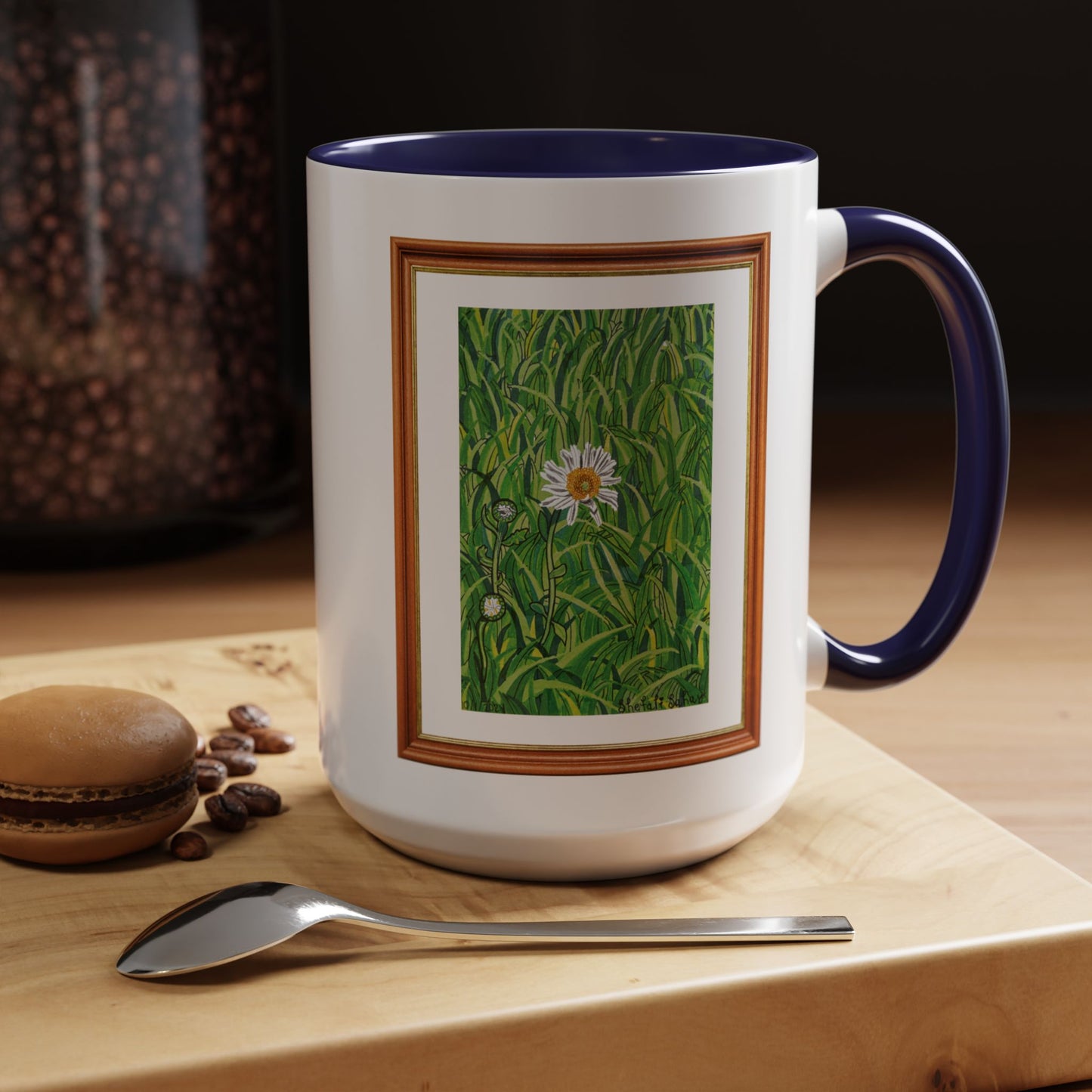 A Daisy In Bloom | Accent Coffee Mug (11, 15oz)