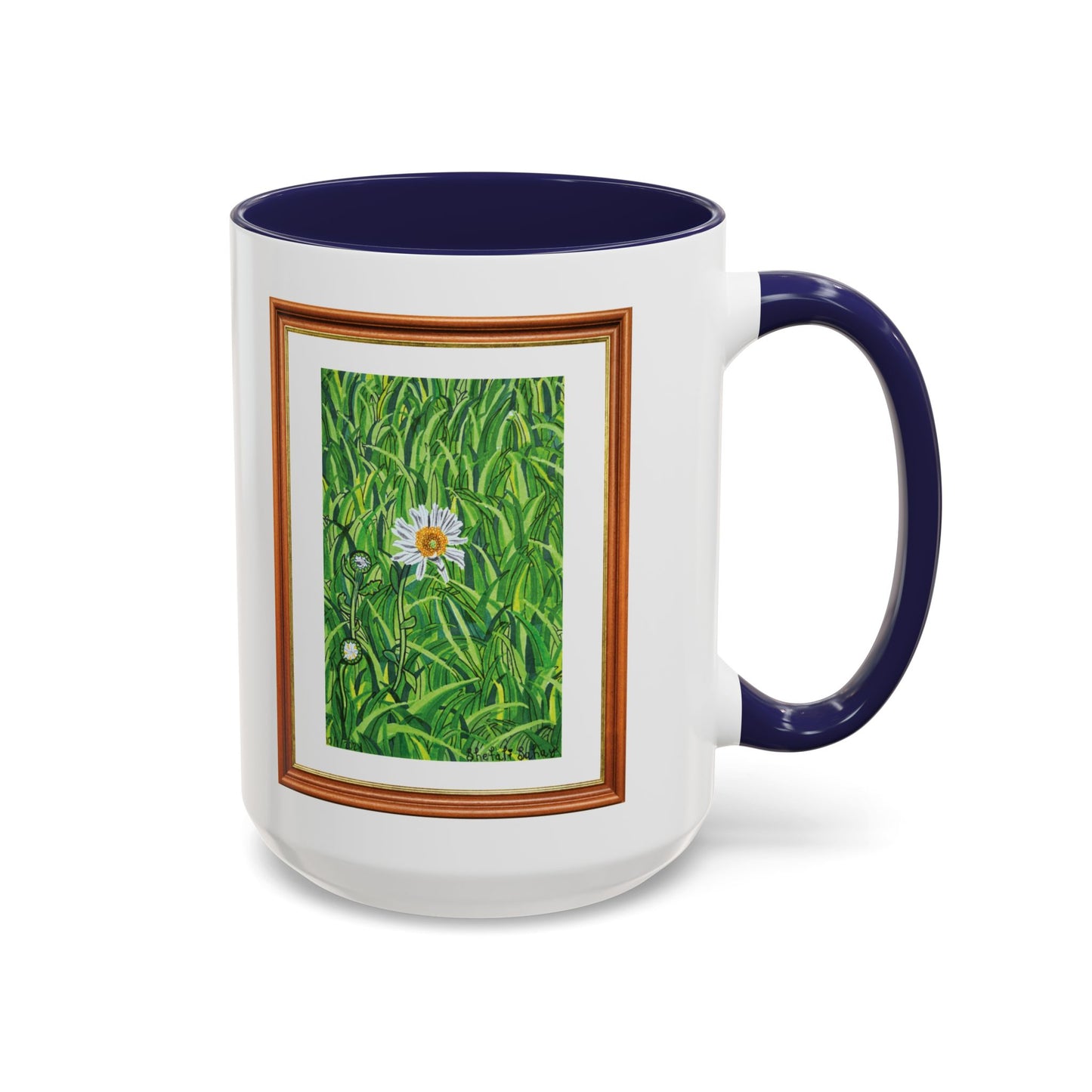 A Daisy In Bloom | Accent Coffee Mug (11, 15oz)