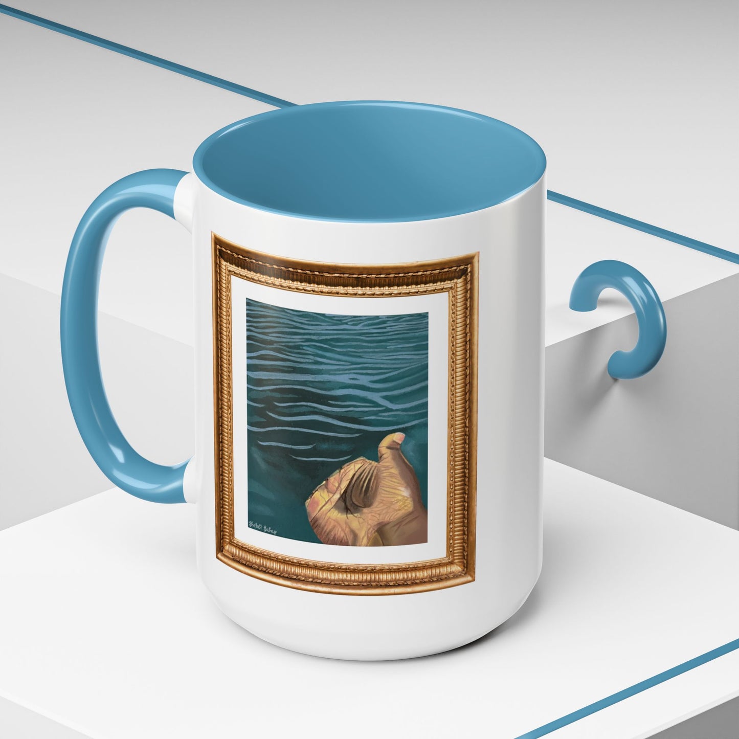 Hand In The Water | Accent Coffee Mug (11, 15oz)