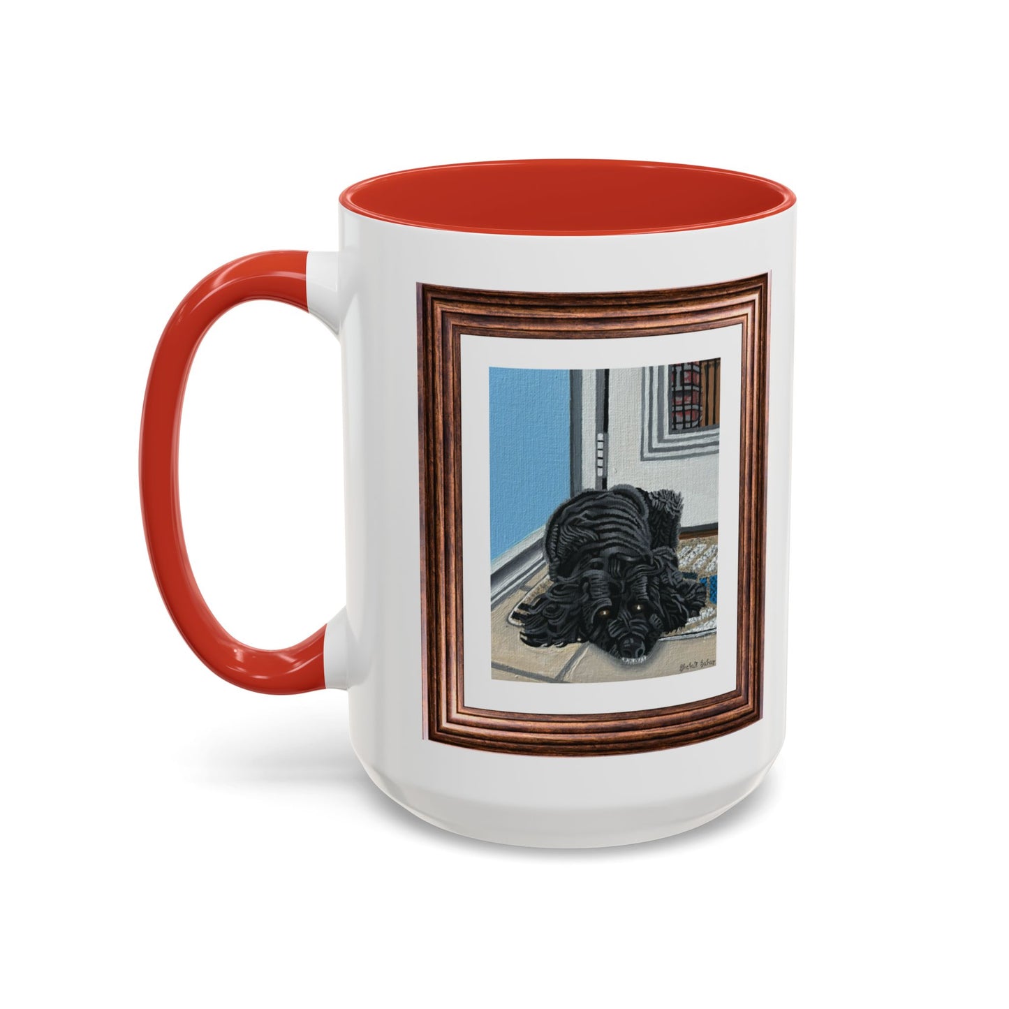 Rocky Chilling On A Corner | Accent Coffee Mug (11, 15oz)