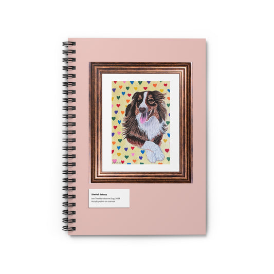 Leo The Handsome Dog | Spiral Notebook - Ruled Line
