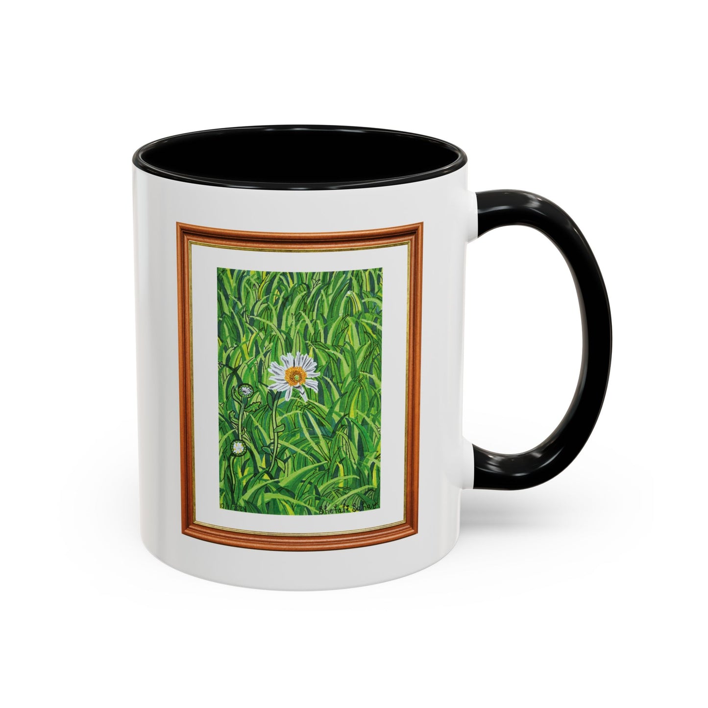 A Daisy In Bloom | Accent Coffee Mug (11, 15oz)