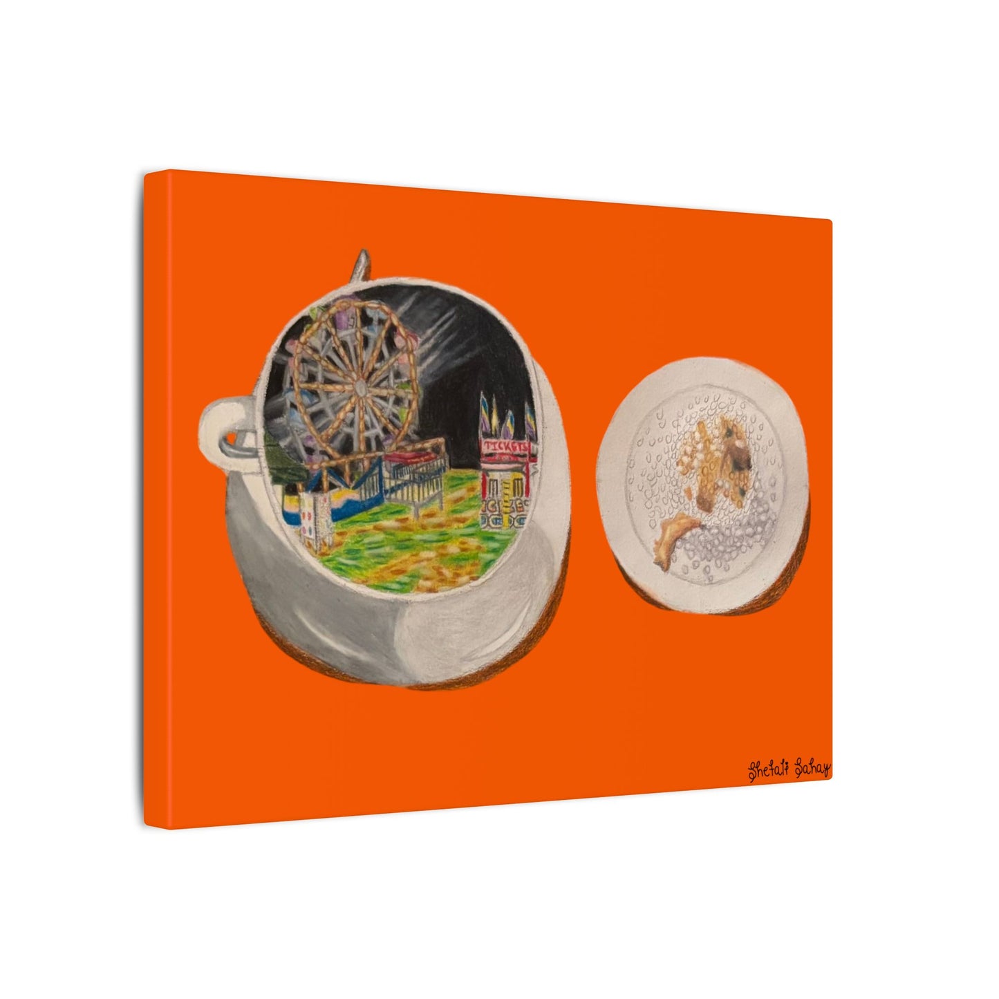 A Cup of Warren Expo with a Side of Fried Oreo | Matte Canvas, Stretched, 0.75"