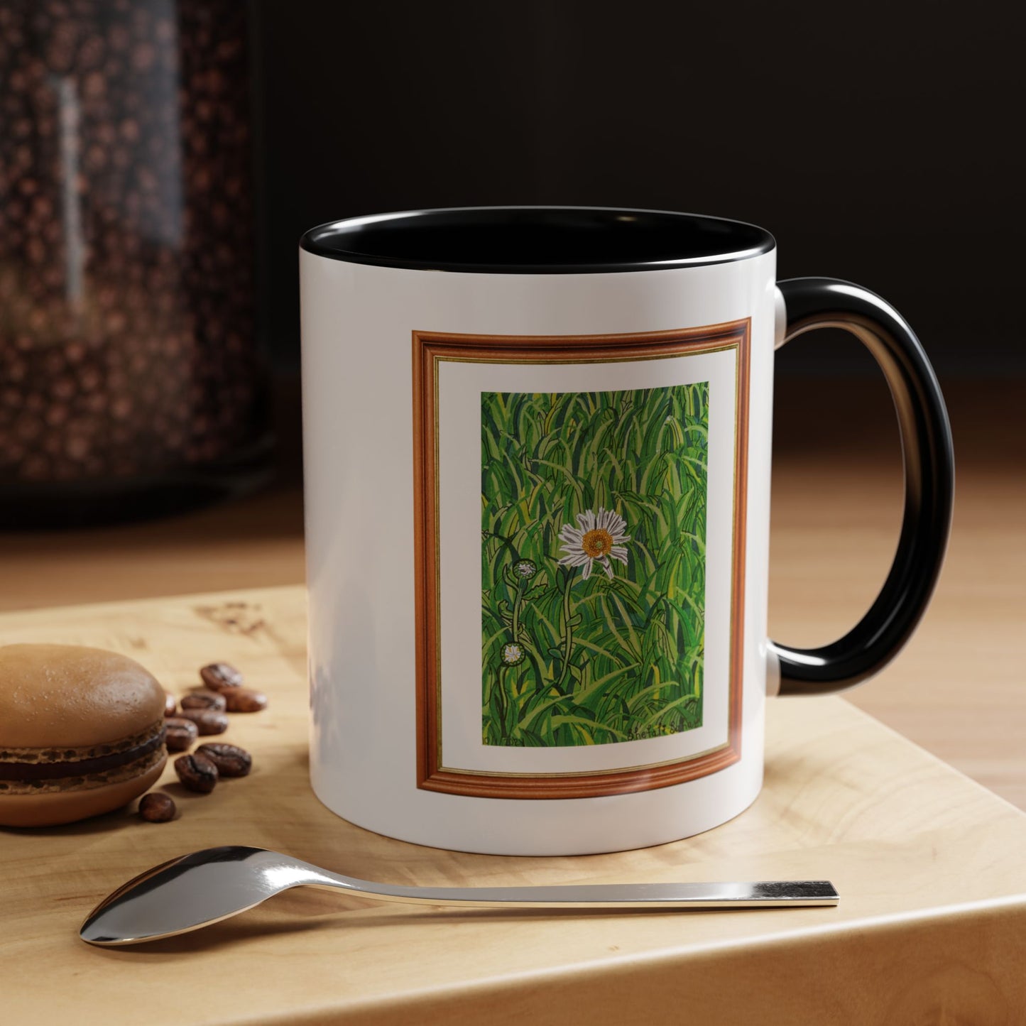 A Daisy In Bloom | Accent Coffee Mug (11, 15oz)