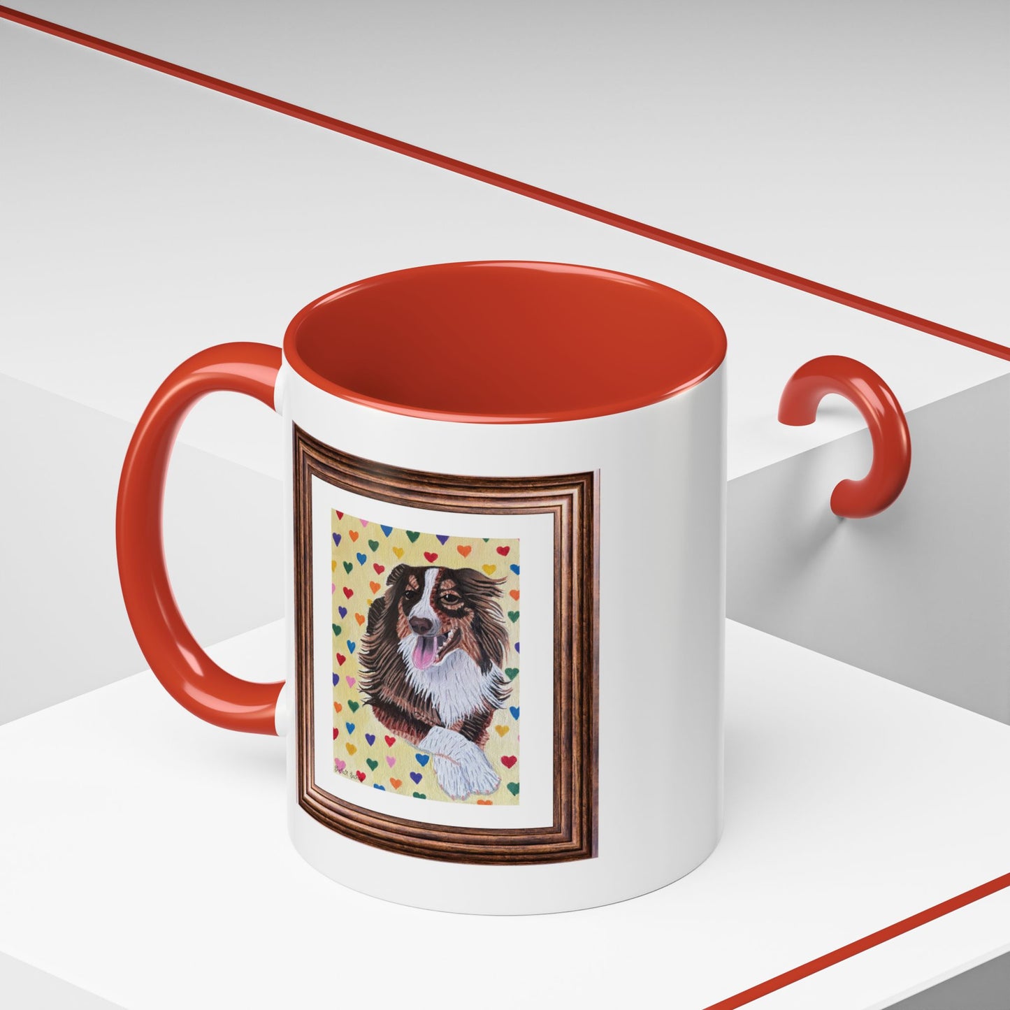 Leo The Handsome Dog | Accent Coffee Mug (11, 15oz)