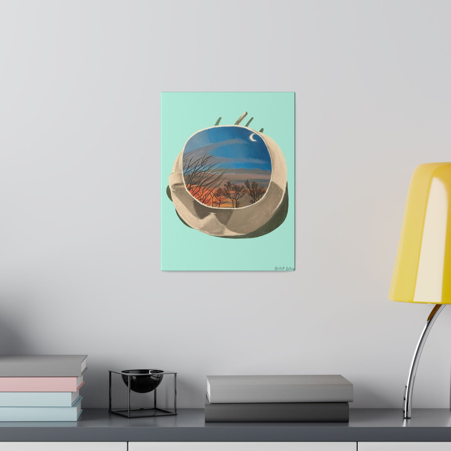 A Cup Of Sunrise | Matte Canvas, Stretched, 0.75"