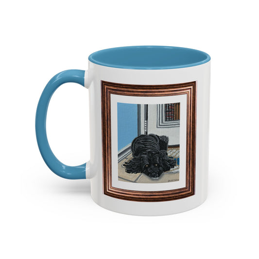 Rocky Chilling On A Corner | Accent Coffee Mug (11, 15oz)