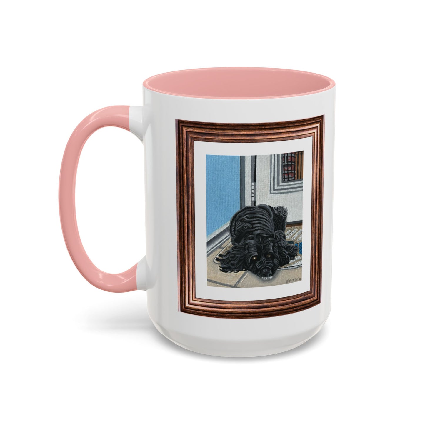 Rocky Chilling On A Corner | Accent Coffee Mug (11, 15oz)