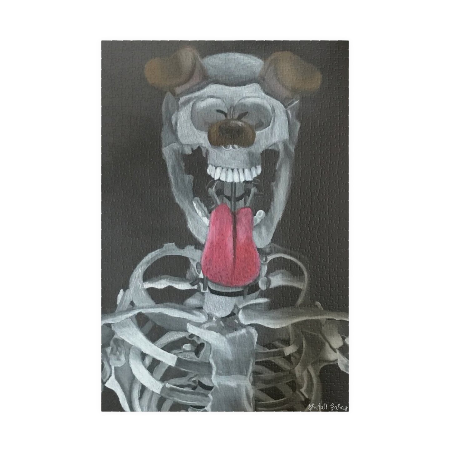 Skeleton Taking A Snapchat Selfie | Puzzle (110, 252, 520, 1014-piece)