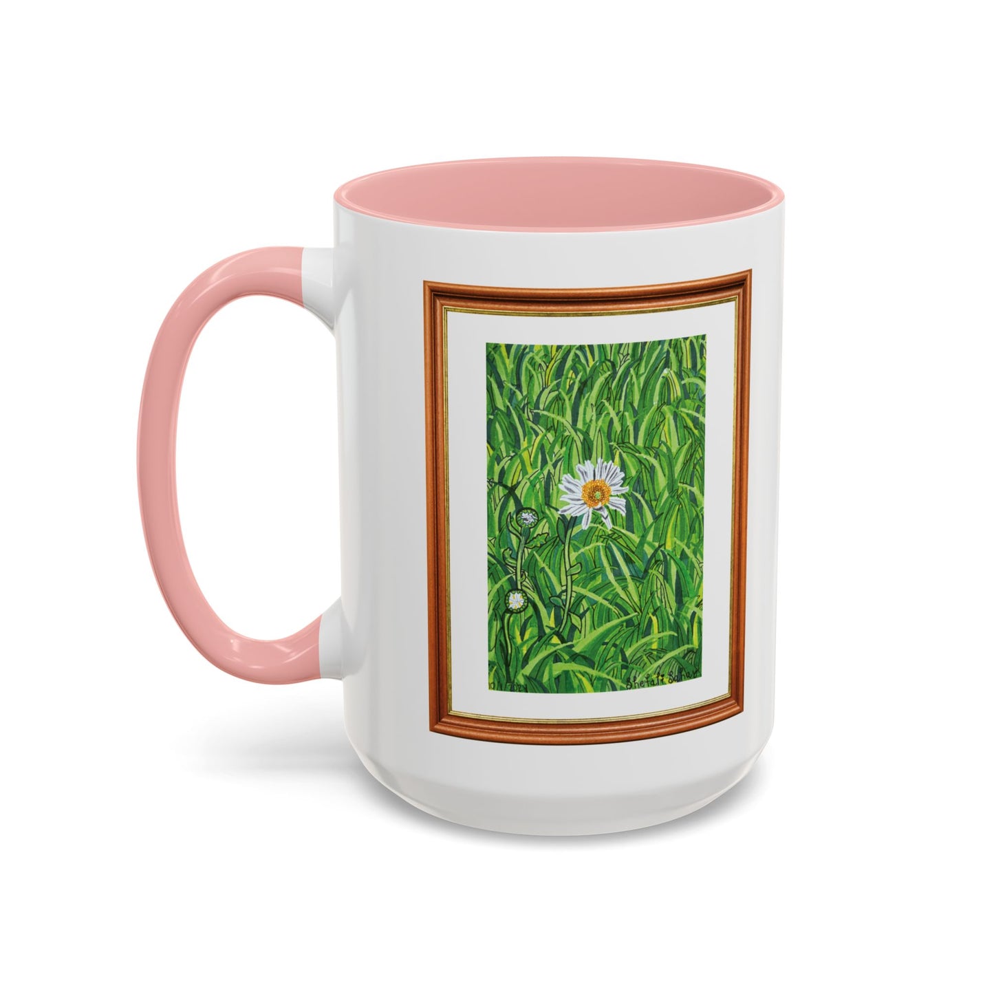 A Daisy In Bloom | Accent Coffee Mug (11, 15oz)