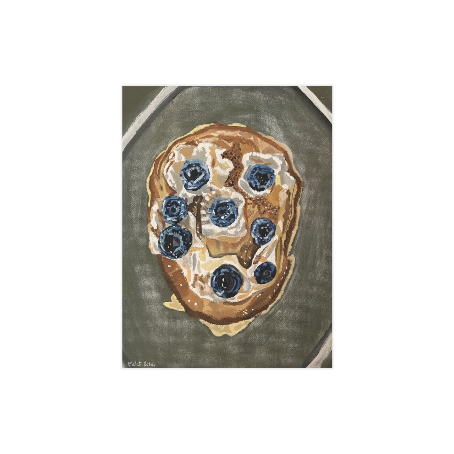 Happy Blueberry Pancake | Unframed Prints