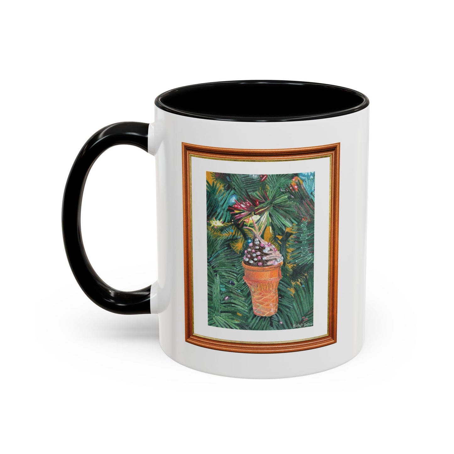 A Lifelike Ice Cream Ornament | Accent Coffee Mug (11, 15oz)