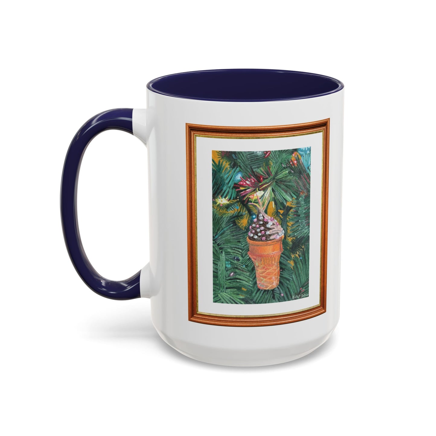 A Lifelike Ice Cream Ornament | Accent Coffee Mug (11, 15oz)