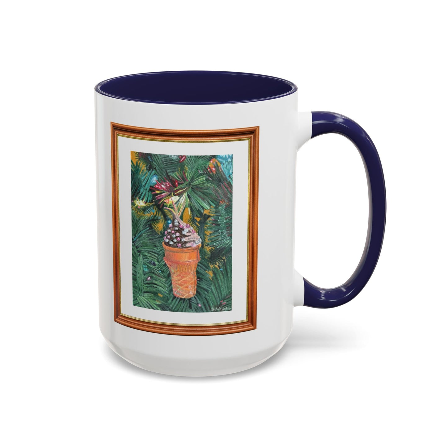 A Lifelike Ice Cream Ornament | Accent Coffee Mug (11, 15oz)