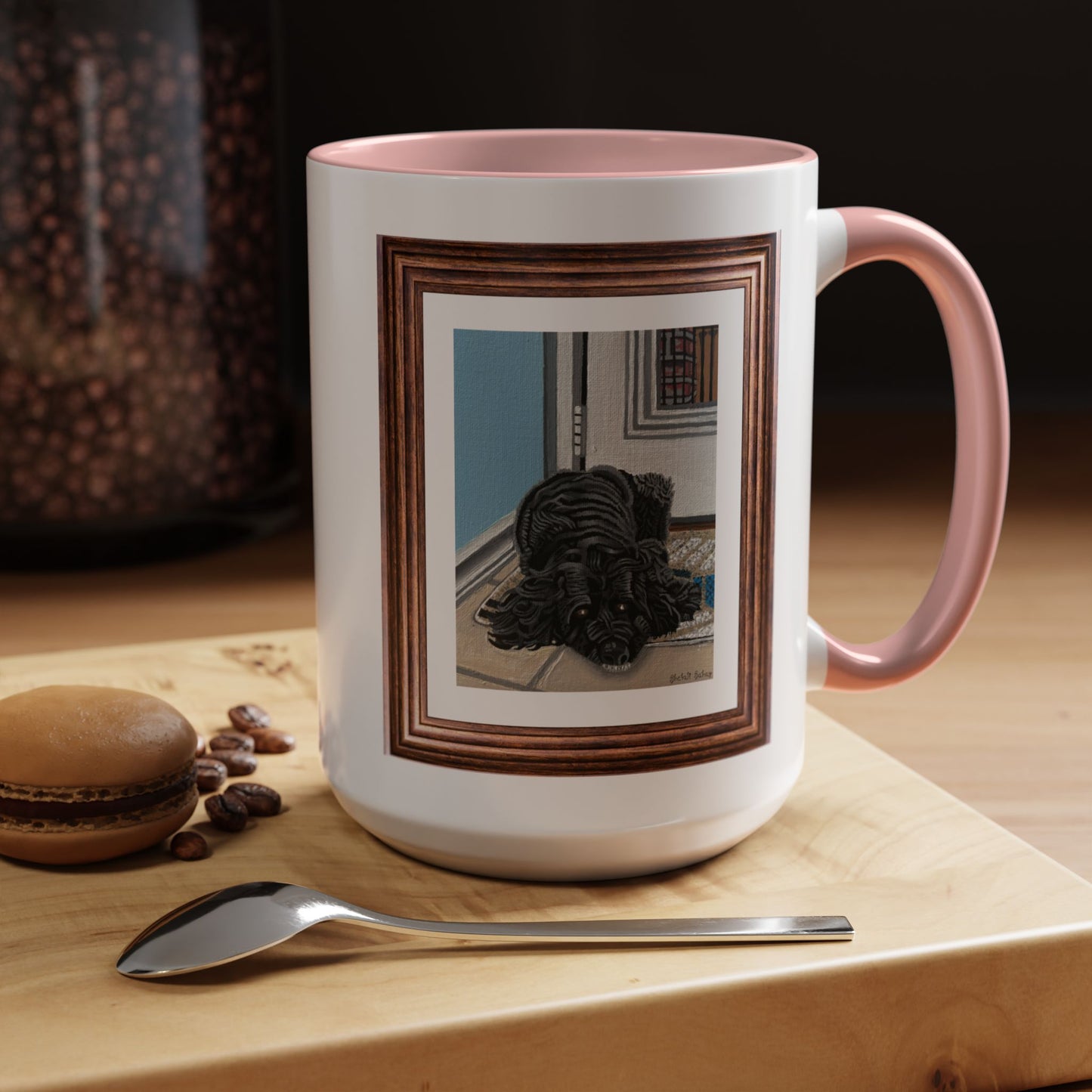 Rocky Chilling On A Corner | Accent Coffee Mug (11, 15oz)