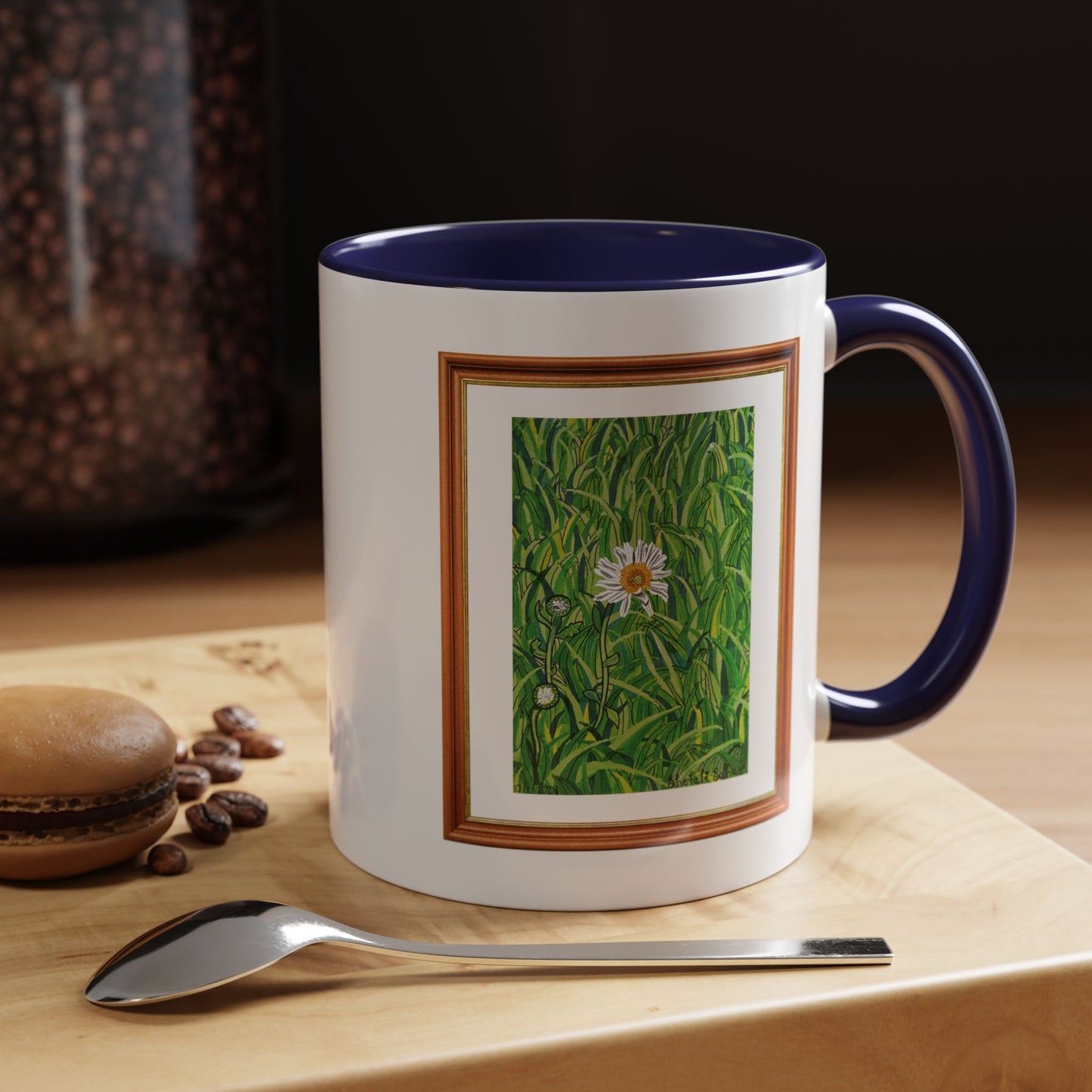 A Daisy In Bloom | Accent Coffee Mug (11, 15oz)