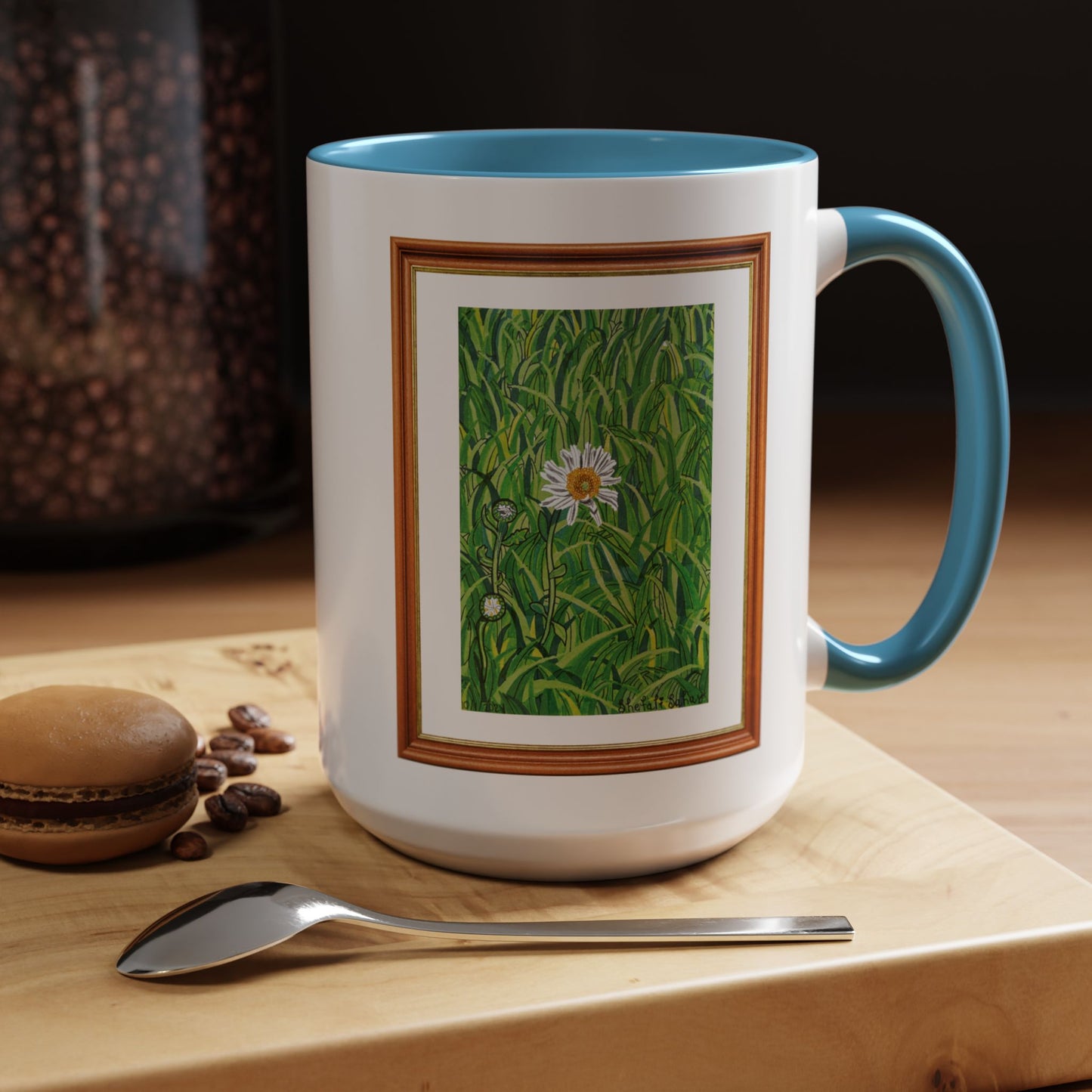 A Daisy In Bloom | Accent Coffee Mug (11, 15oz)