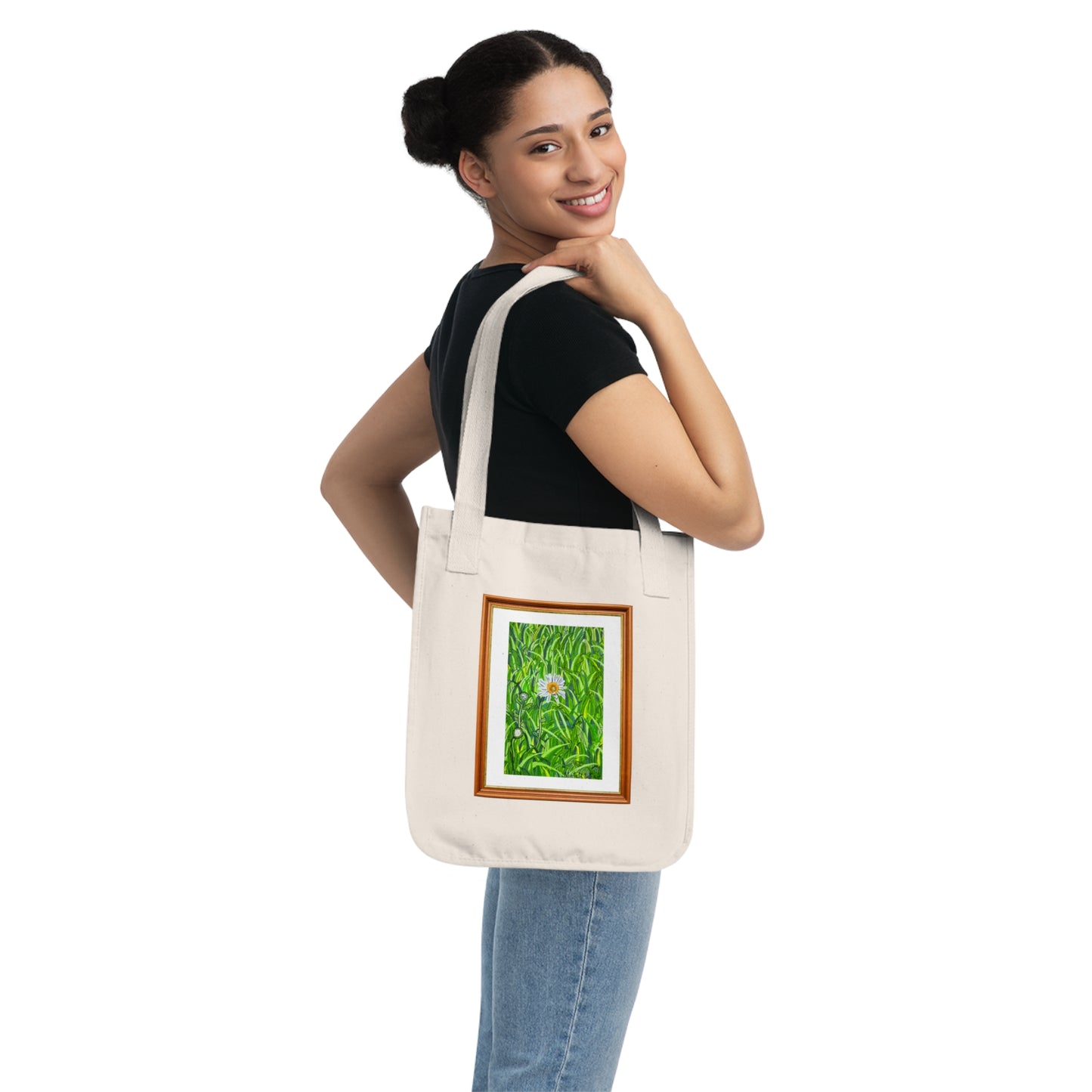 A Daisy In Bloom | Organic Canvas Tote Bag