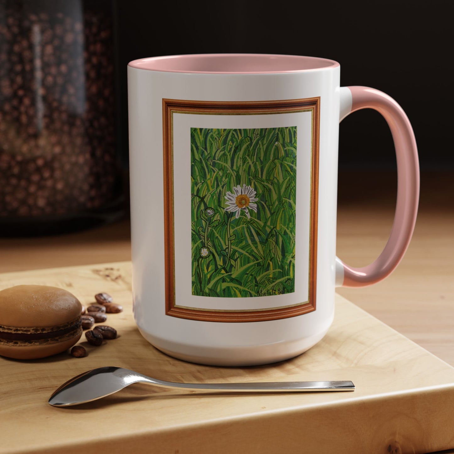 A Daisy In Bloom | Accent Coffee Mug (11, 15oz)