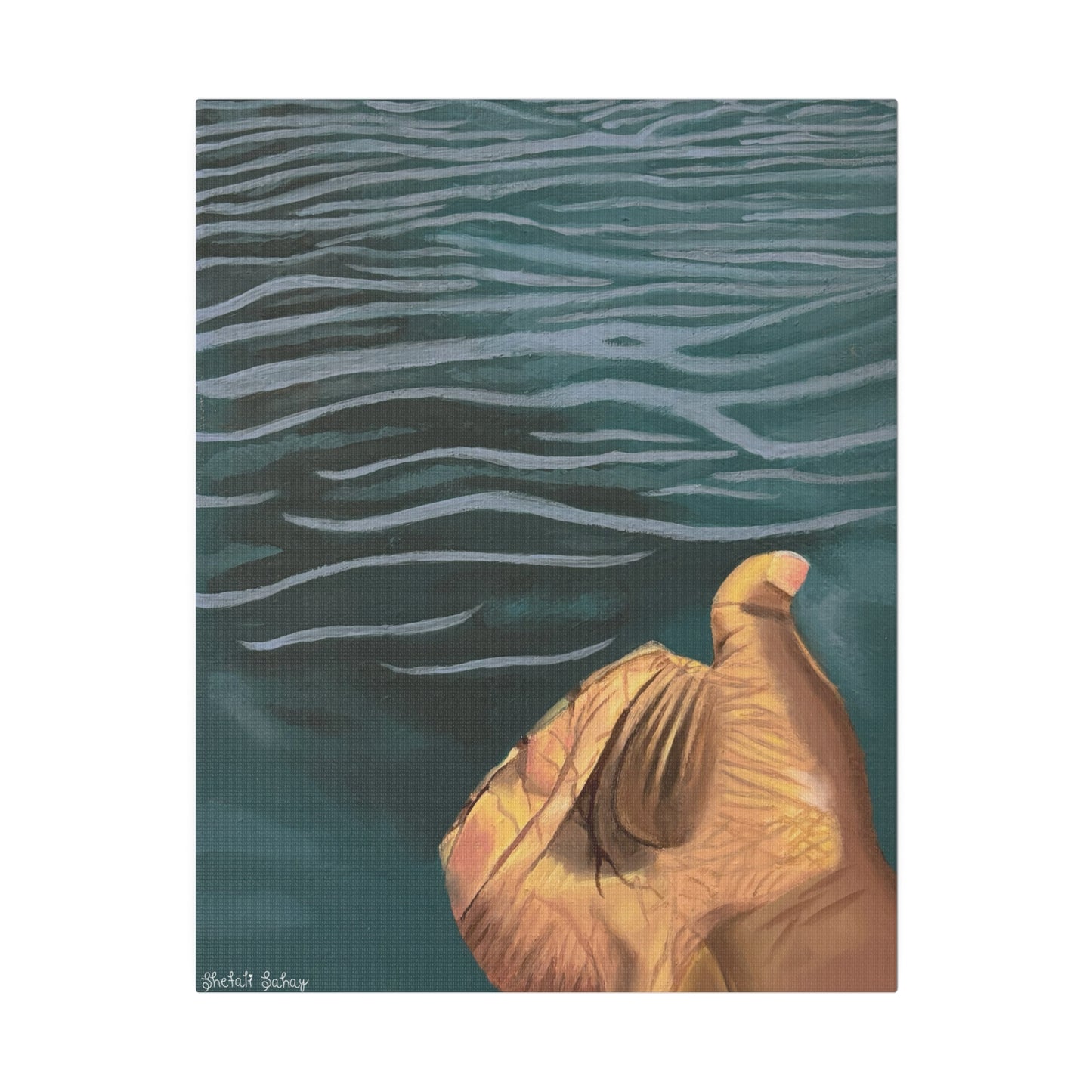 Hand In The Water | Matte Canvas, Stretched, 0.75"