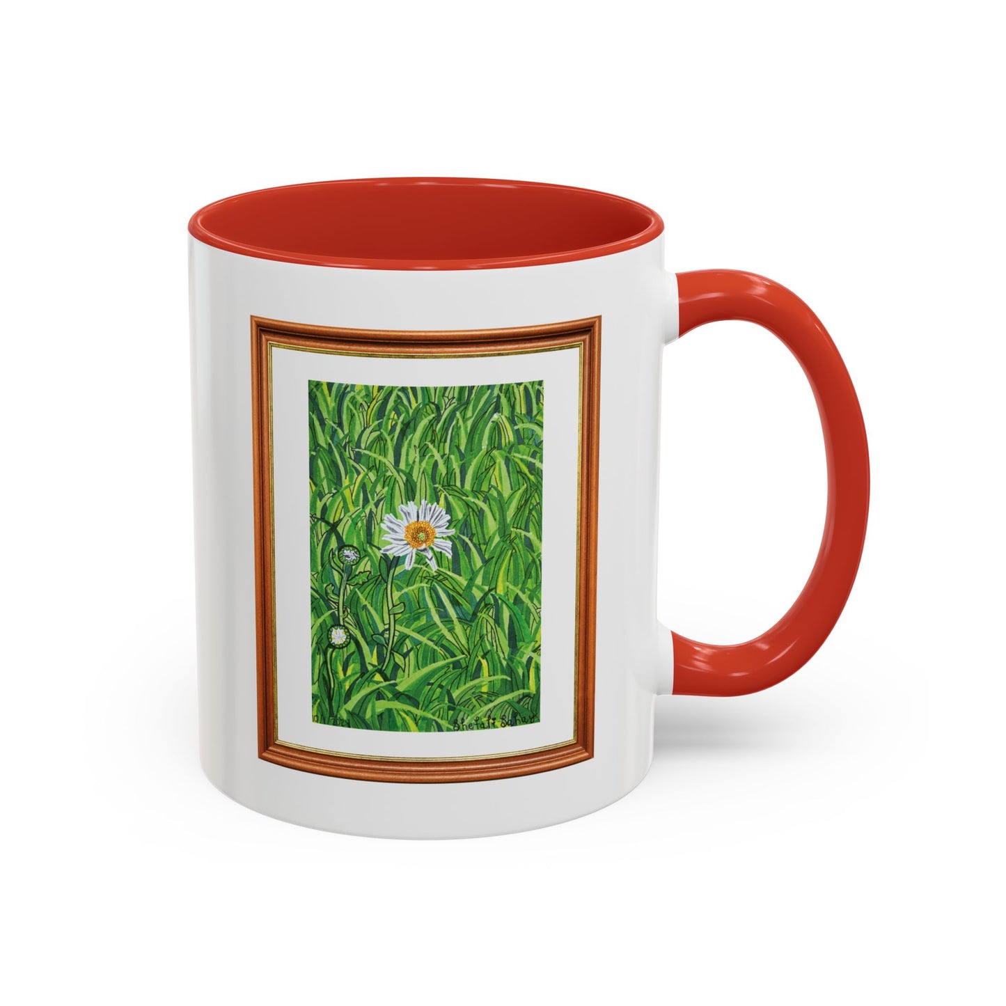 A Daisy In Bloom | Accent Coffee Mug (11, 15oz)