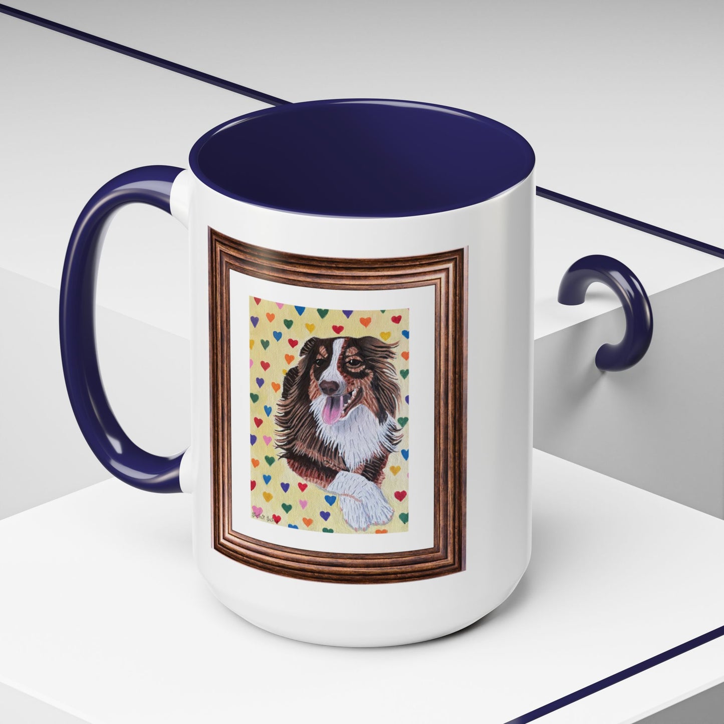 Leo The Handsome Dog | Accent Coffee Mug (11, 15oz)