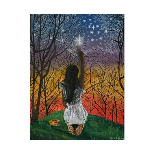 Painting The Stars | Matte Canvas, Stretched, 0.75"