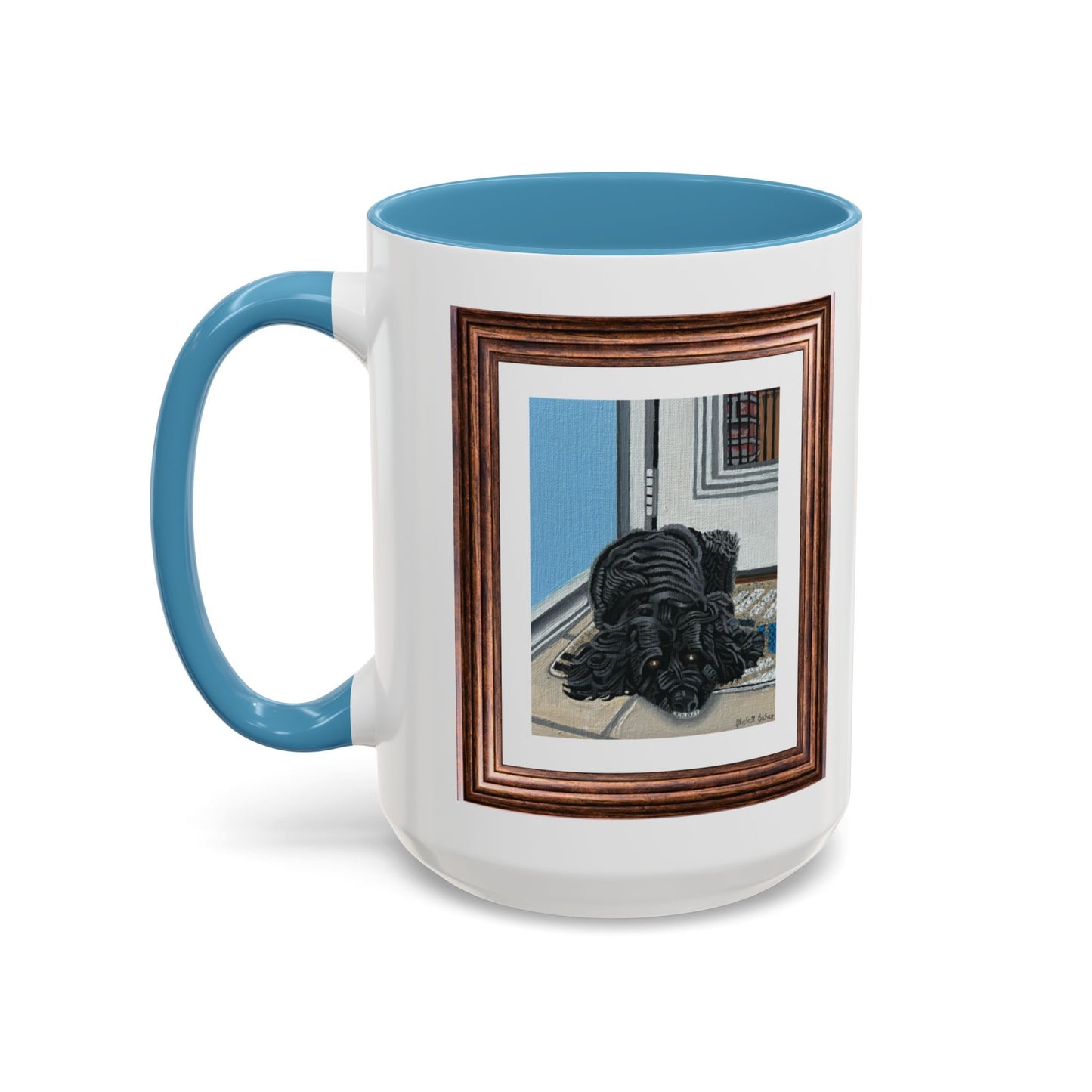 Rocky Chilling On A Corner | Accent Coffee Mug (11, 15oz)