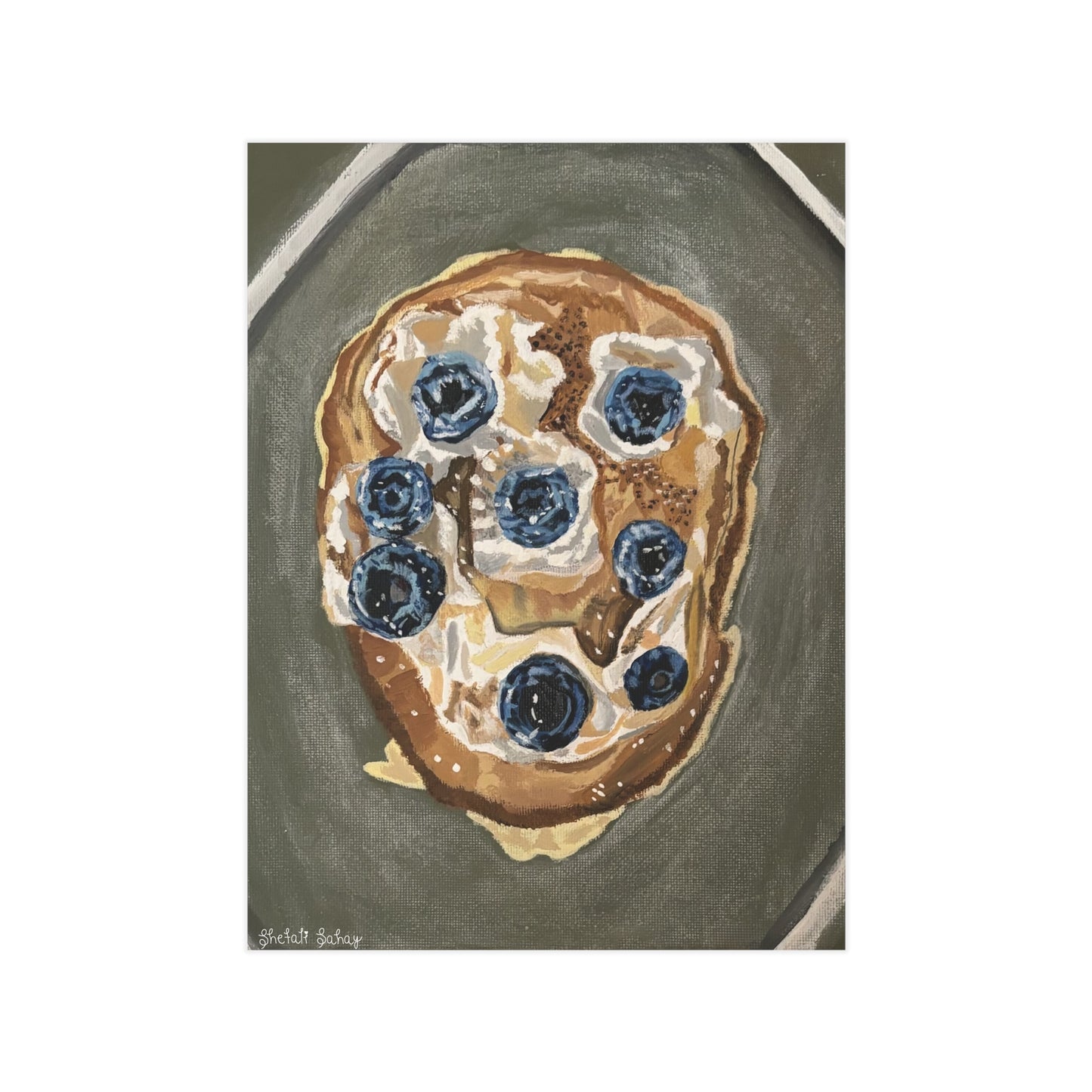 Happy Blueberry Pancake | Unframed Prints