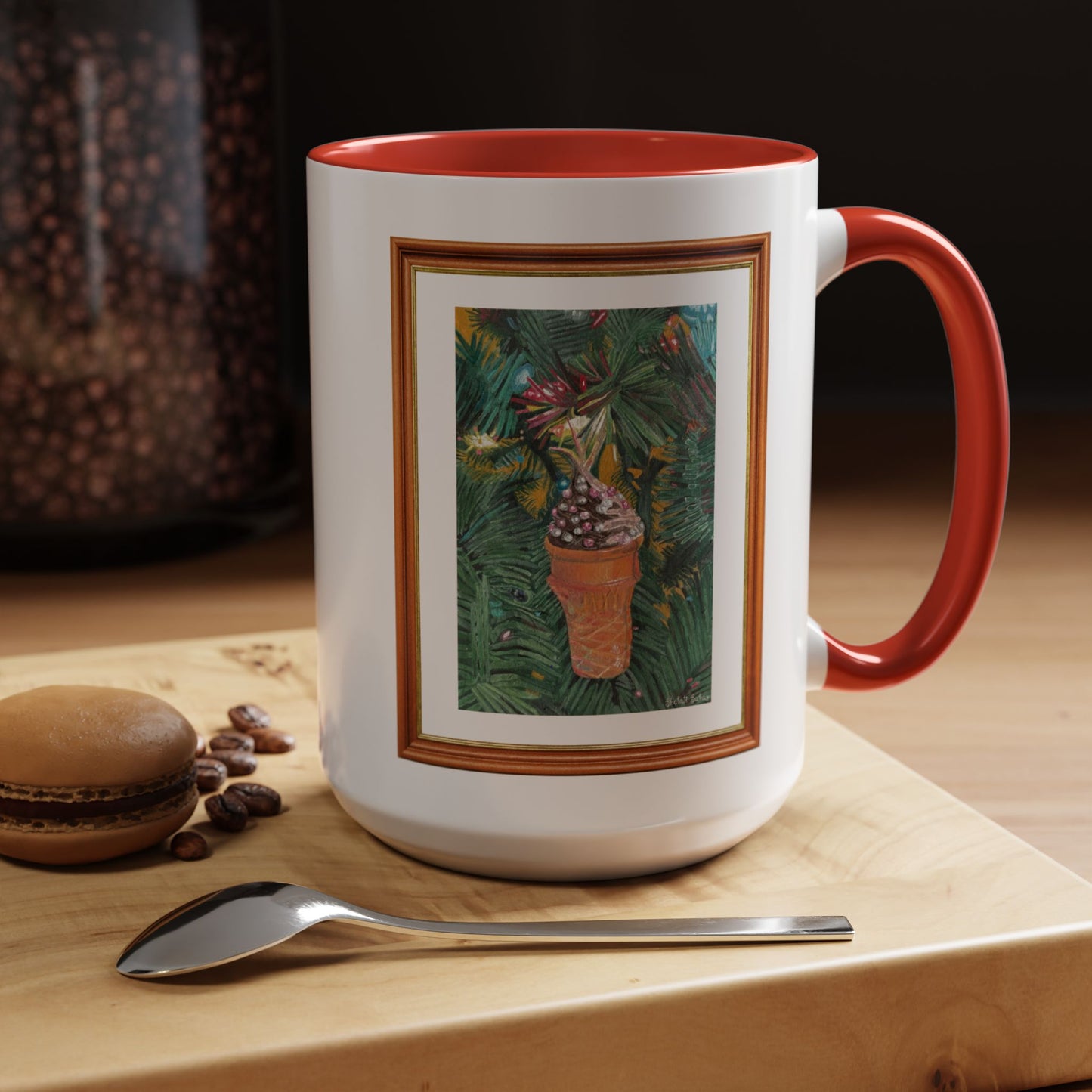 A Lifelike Ice Cream Ornament | Accent Coffee Mug (11, 15oz)