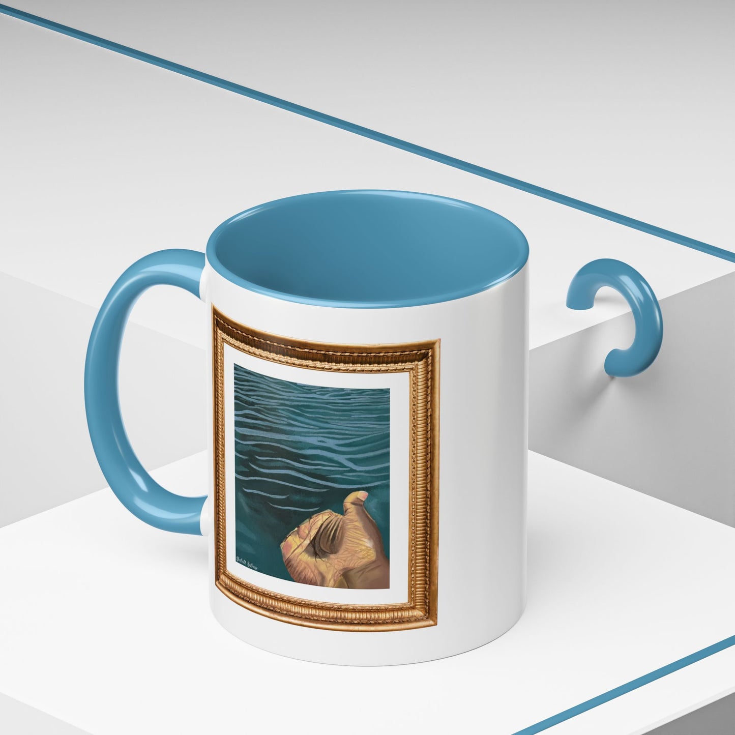 Hand In The Water | Accent Coffee Mug (11, 15oz)