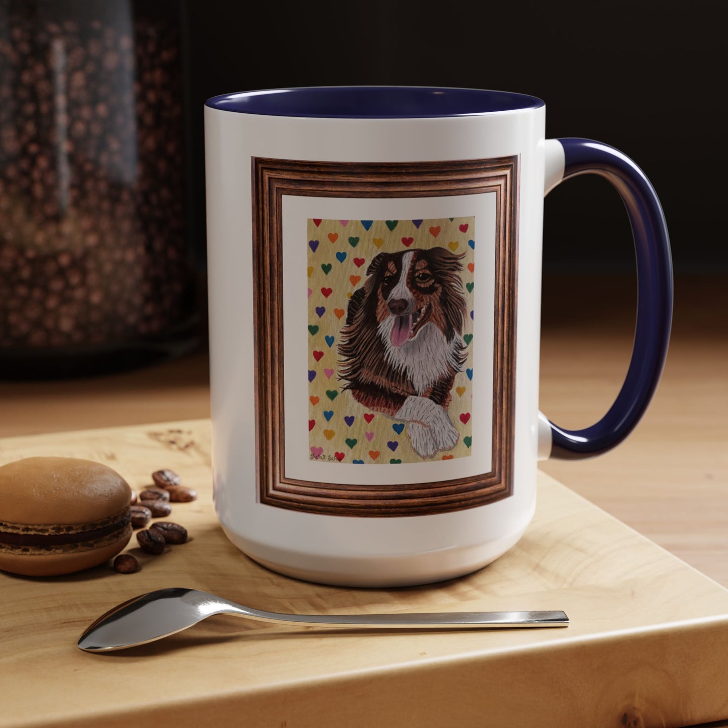 Leo The Handsome Dog | Accent Coffee Mug (11, 15oz)