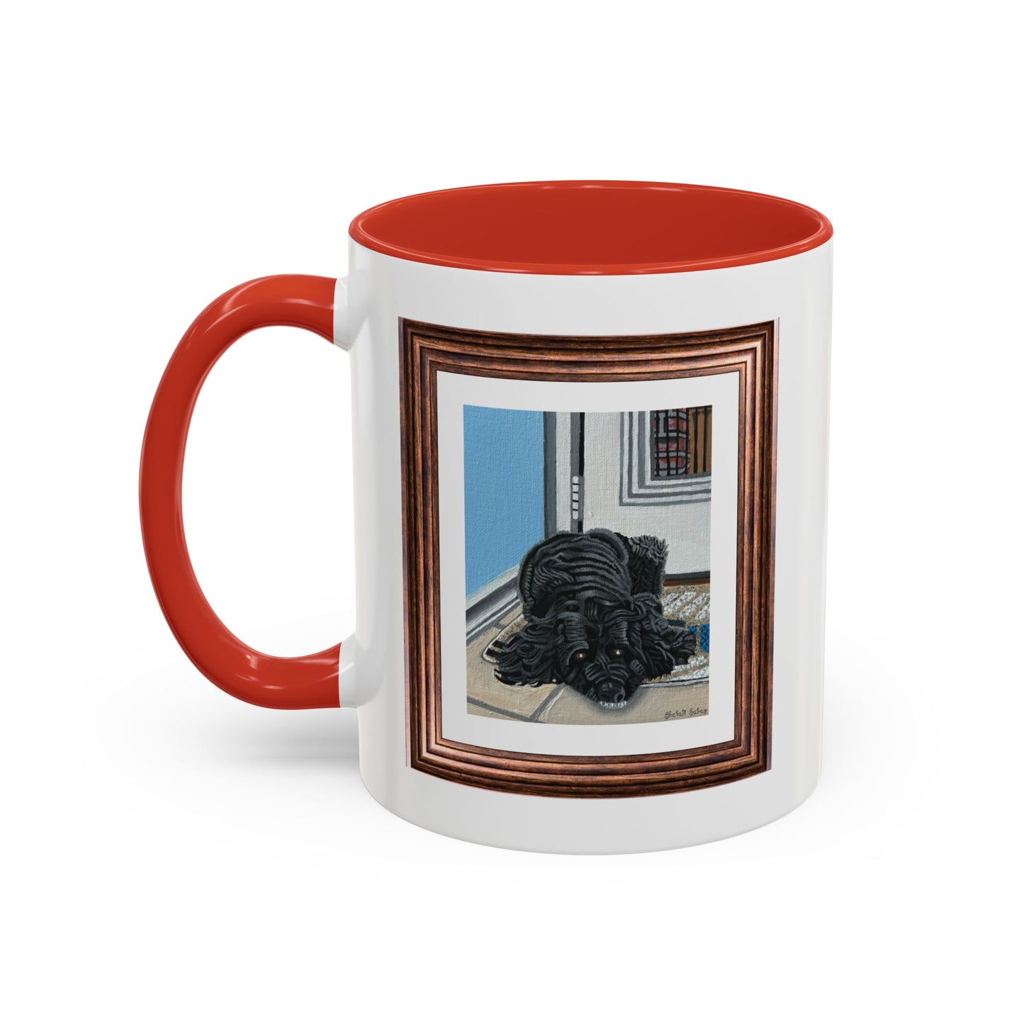 Rocky Chilling On A Corner | Accent Coffee Mug (11, 15oz)