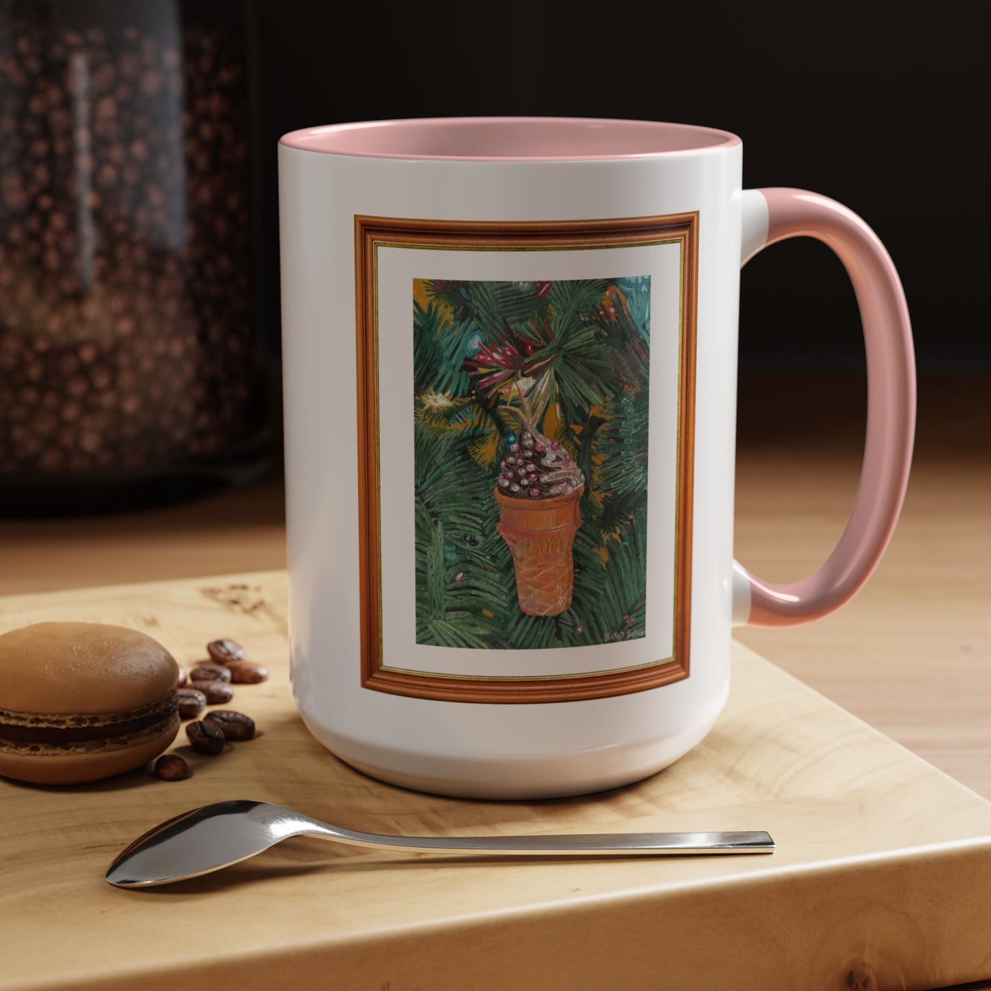 A Lifelike Ice Cream Ornament | Accent Coffee Mug (11, 15oz)