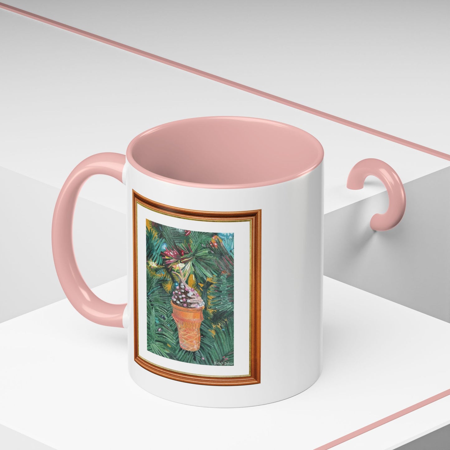 A Lifelike Ice Cream Ornament | Accent Coffee Mug (11, 15oz)