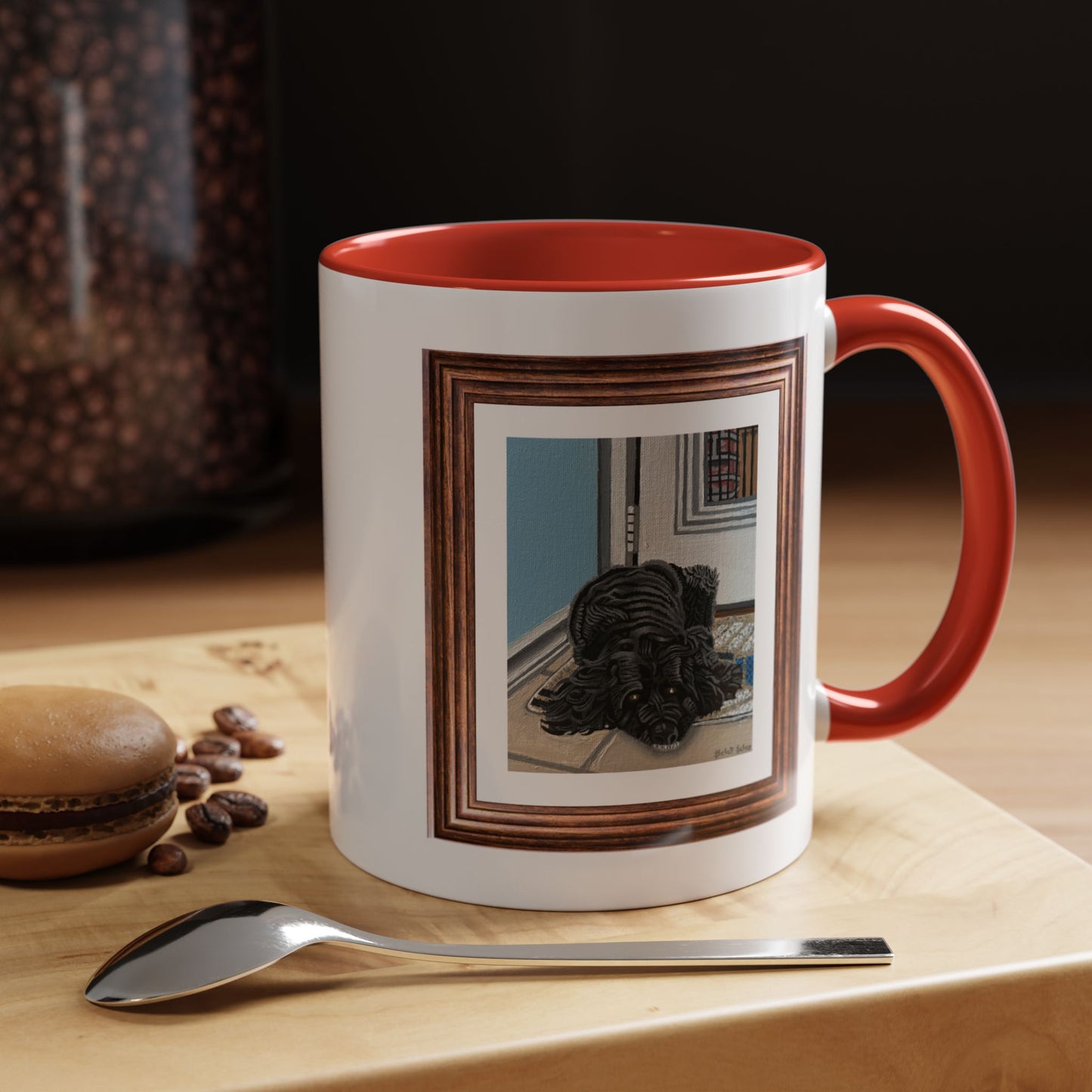 Rocky Chilling On A Corner | Accent Coffee Mug (11, 15oz)