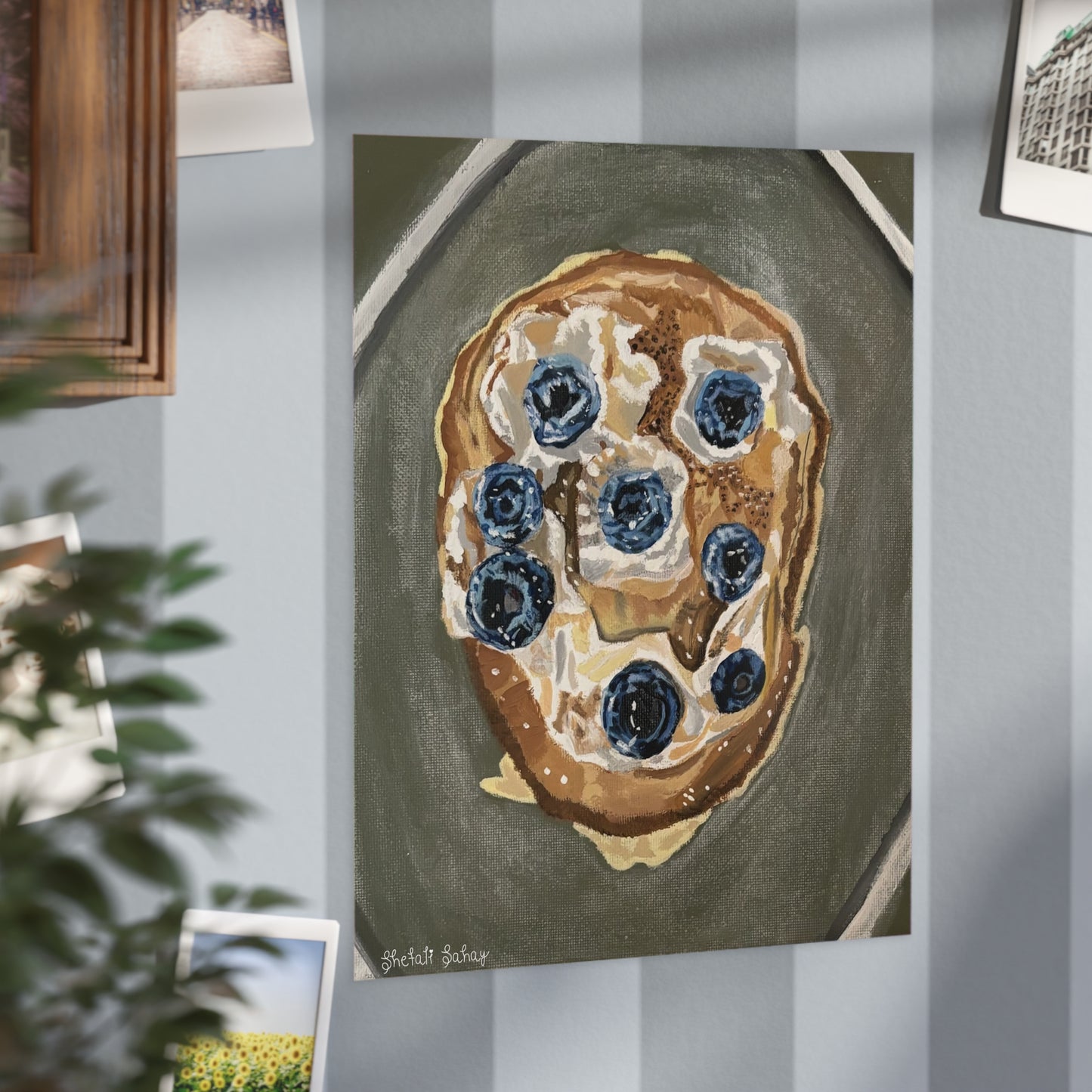 Happy Blueberry Pancake | Unframed Prints