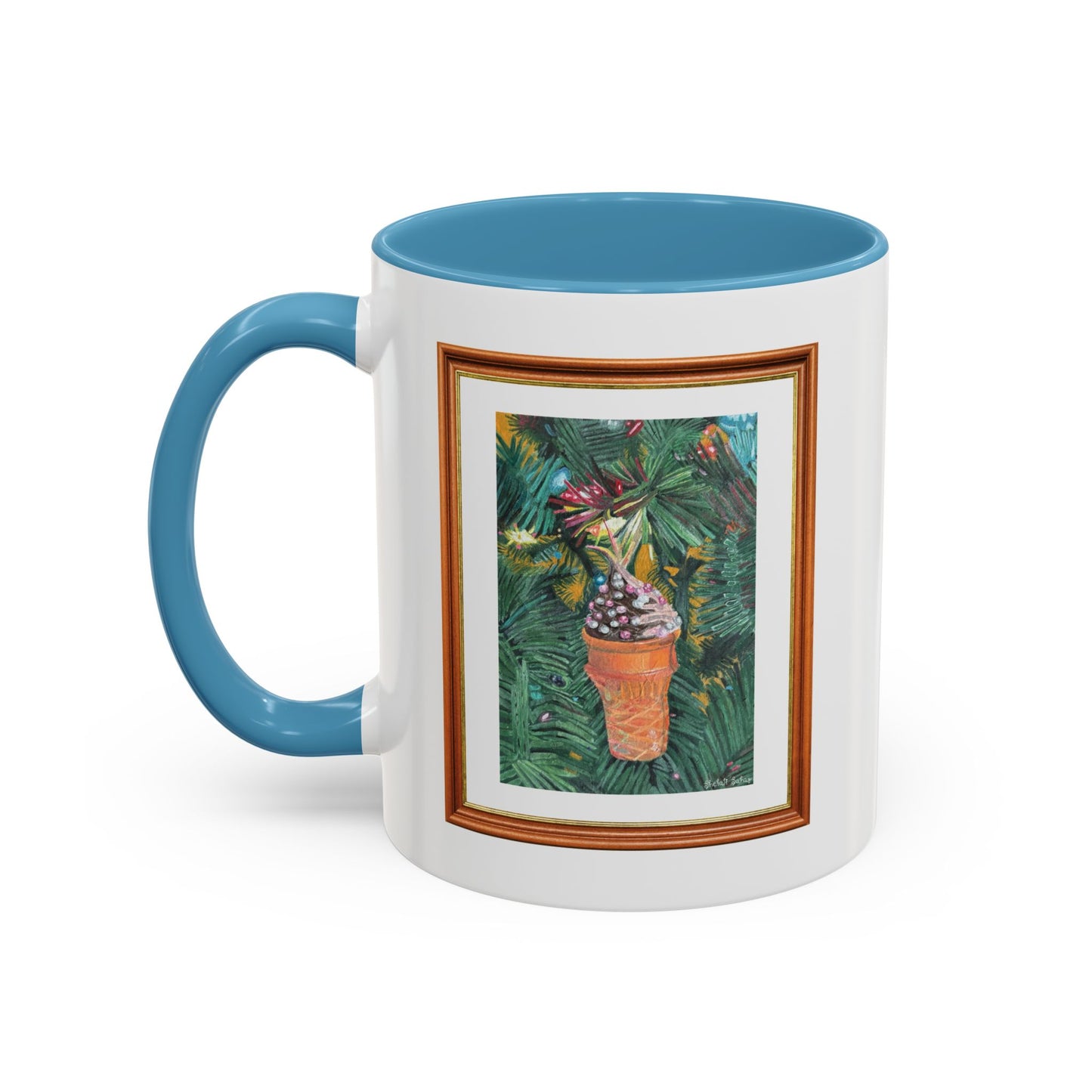 A Lifelike Ice Cream Ornament | Accent Coffee Mug (11, 15oz)