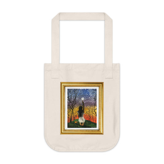 Painting The Stars | Organic Canvas Tote Bag