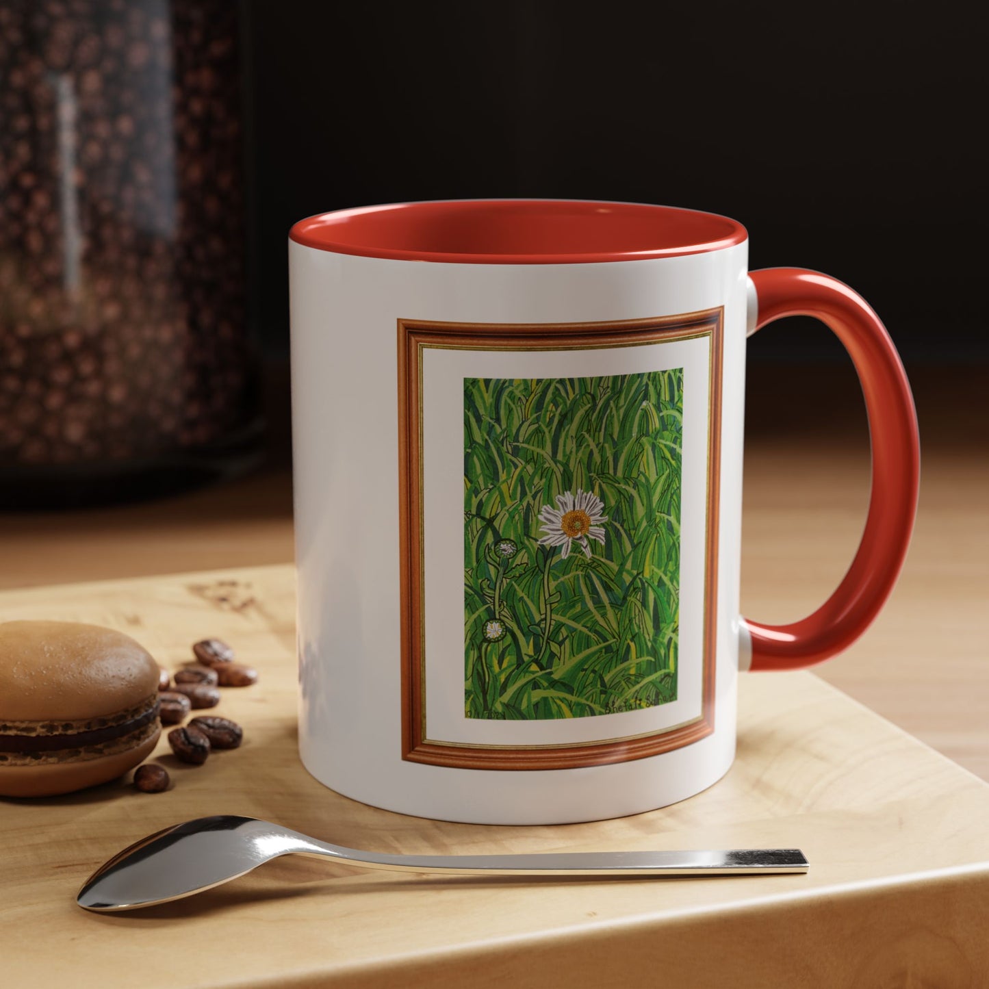 A Daisy In Bloom | Accent Coffee Mug (11, 15oz)