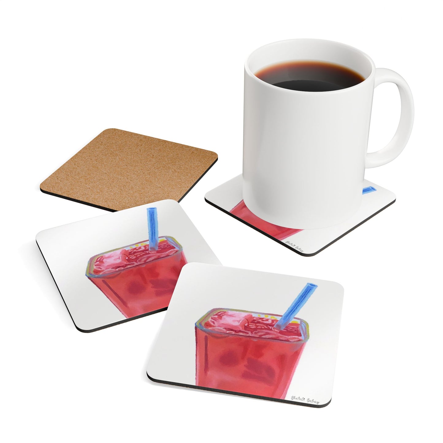 Bahama Mama | Corkwood Coaster Set