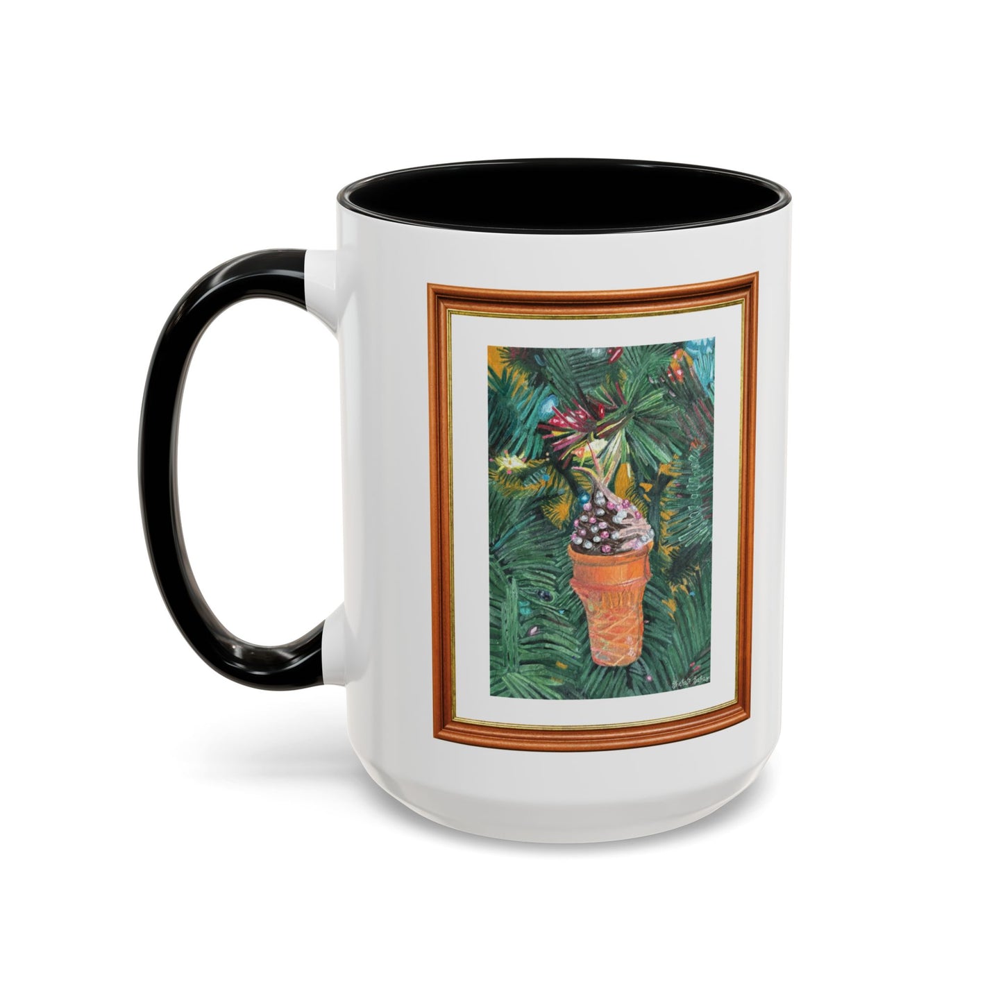 A Lifelike Ice Cream Ornament | Accent Coffee Mug (11, 15oz)