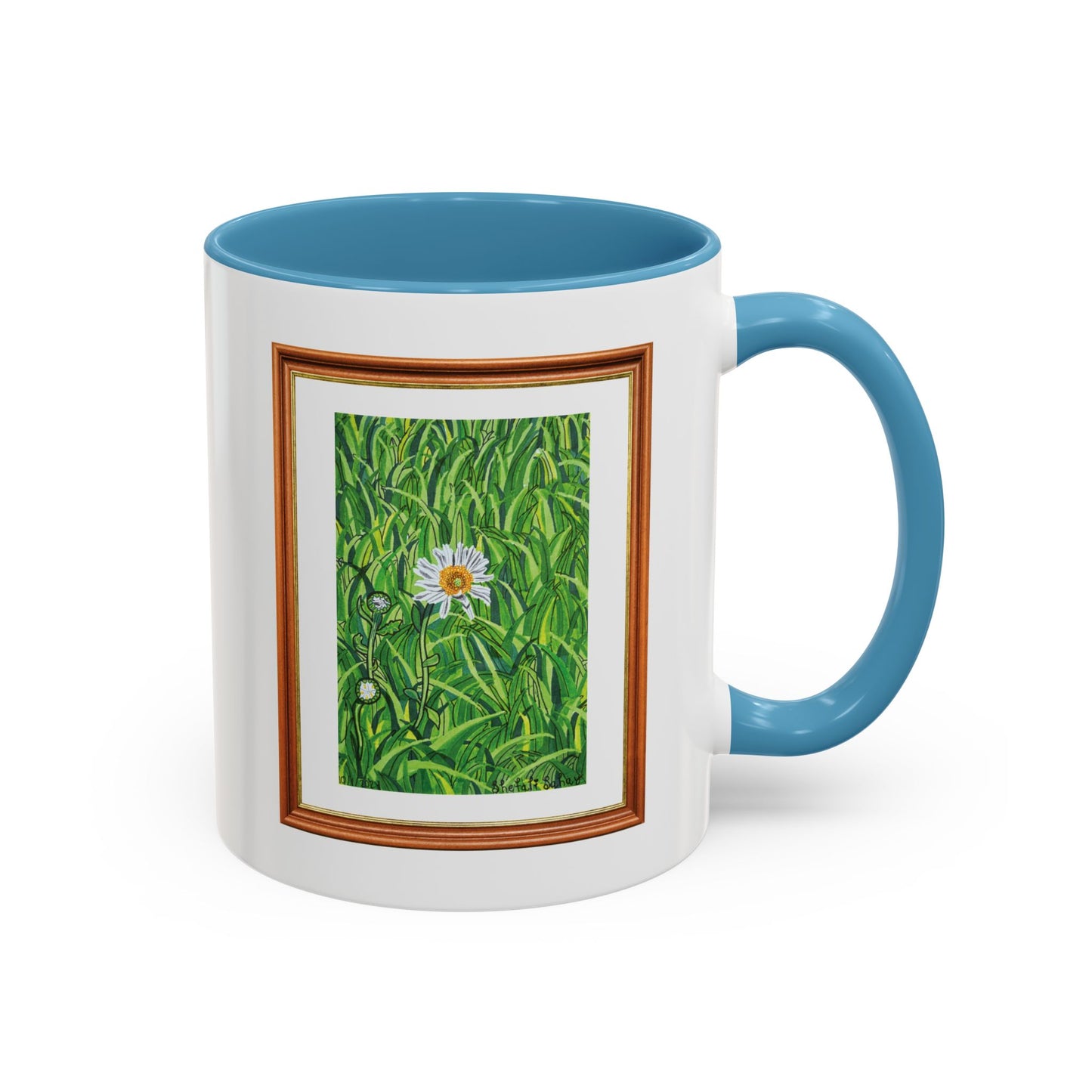 A Daisy In Bloom | Accent Coffee Mug (11, 15oz)