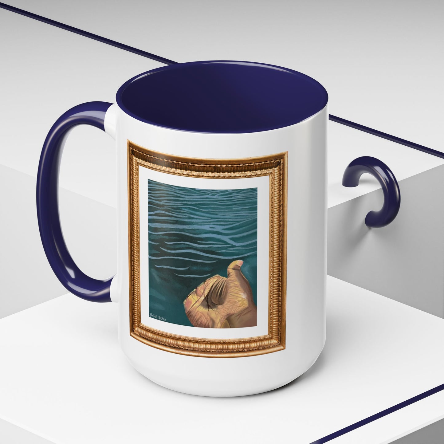 Hand In The Water | Accent Coffee Mug (11, 15oz)