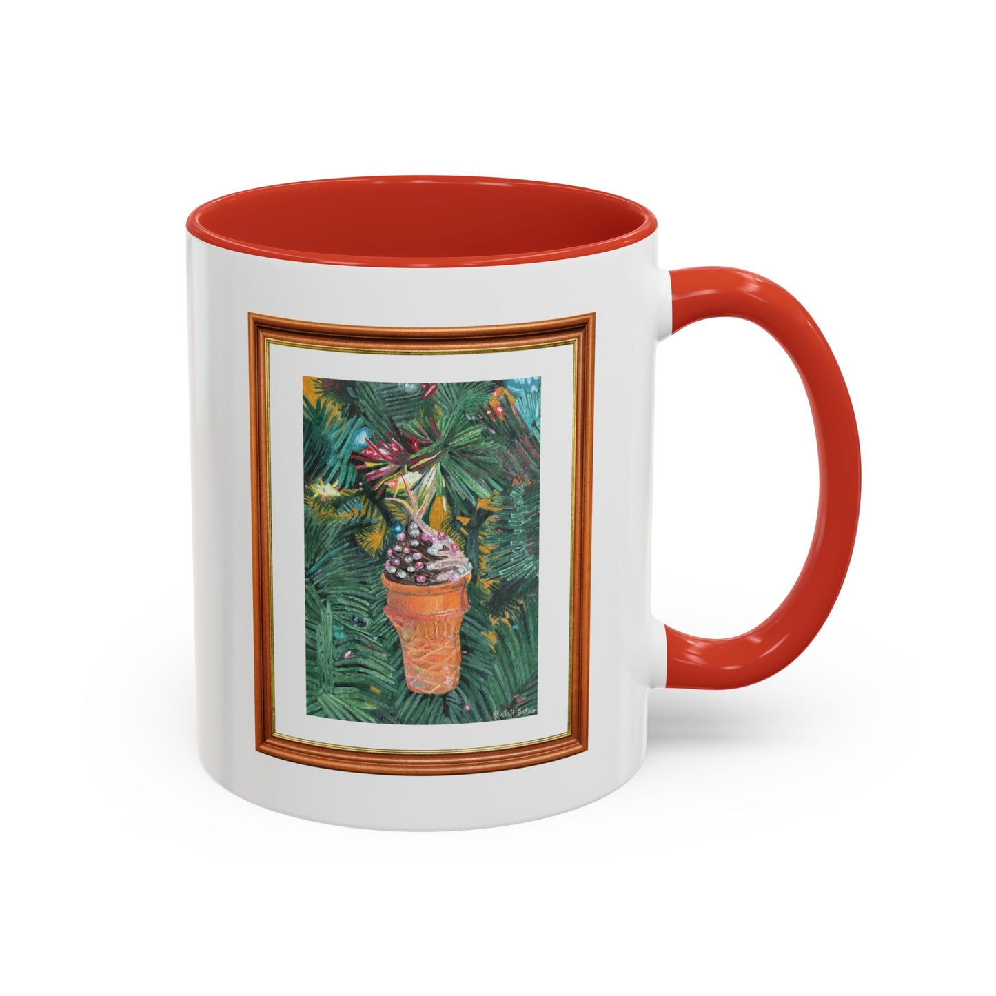 A Lifelike Ice Cream Ornament | Accent Coffee Mug (11, 15oz)